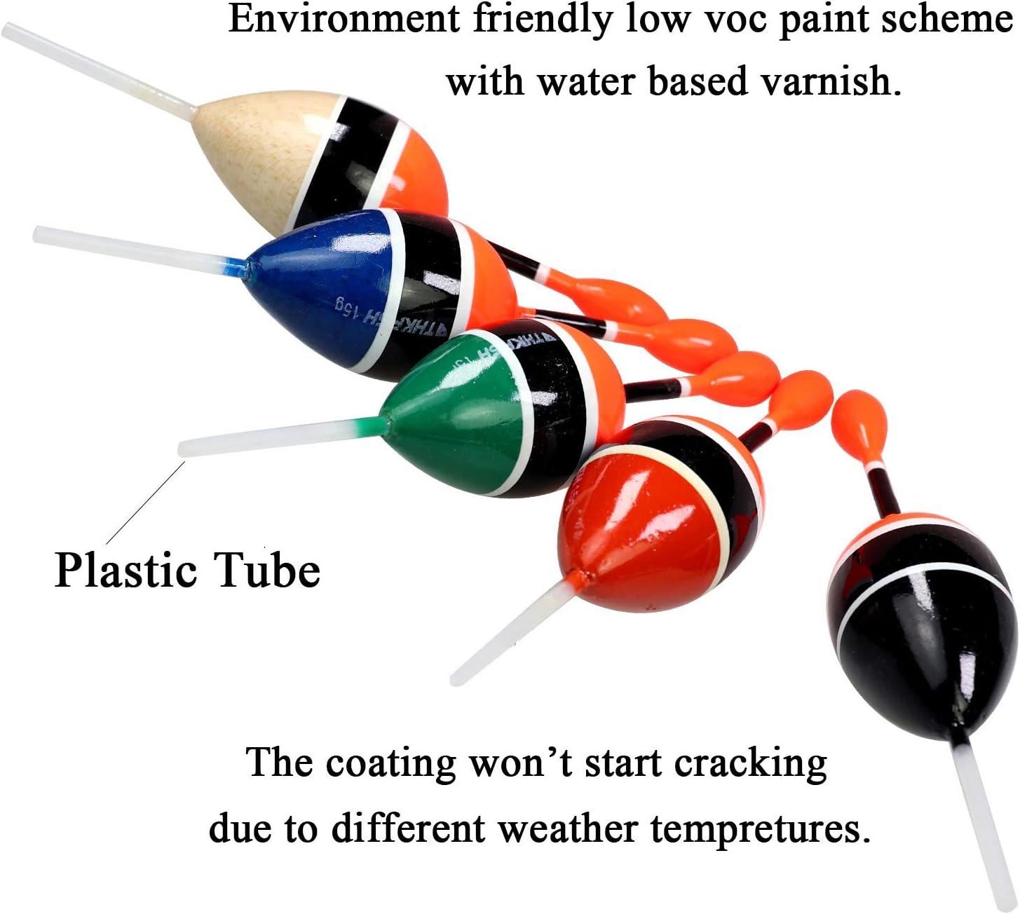 THKFISH Fishing Floats Bobbers Slide Floats Balsa Fishing Bobber Slip