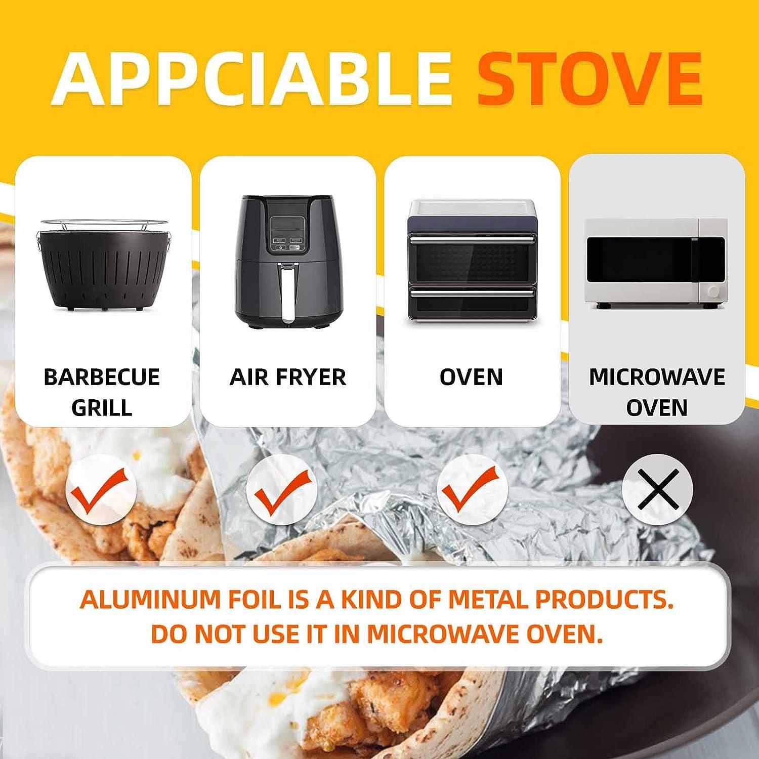 Aluminum Foil Roll, Heavy Duty Non-stick Aluminum Foil Wrap With Sturdy  Corrugated Cutter Box For Cooking, Roasting, Bbq, Baking For  Restaurants/hotels - Temu