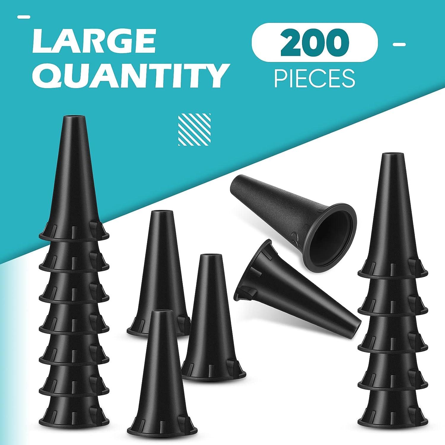 200 Pcs Otoscope Tips With Dispenser - 2.75mm & 4.25mm Disposable Ear Specula For Medical Use