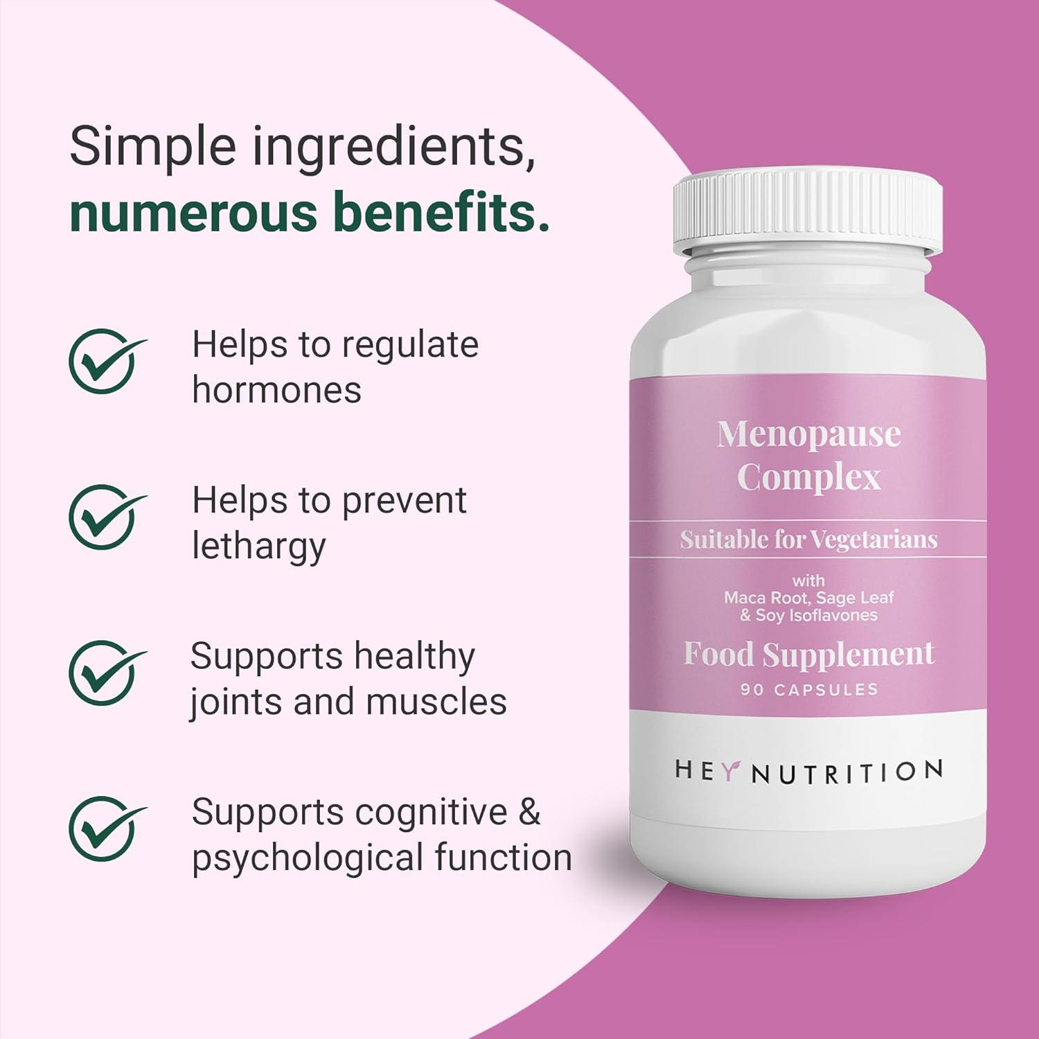 Hey Nutrition Menopause Complex Supplement 2000mg Maca Root Sage Leaf