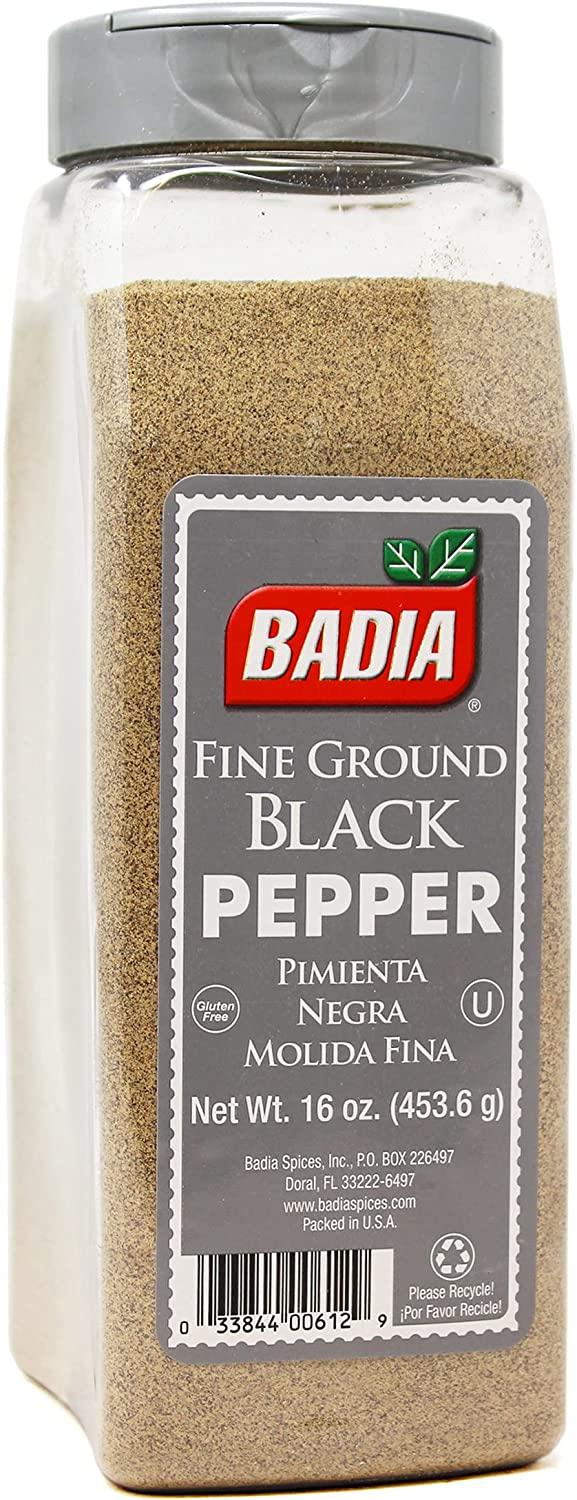 Badia Black Pepper Ground Fine, 16 Ounce 16 Ounce (Pack of 1)
