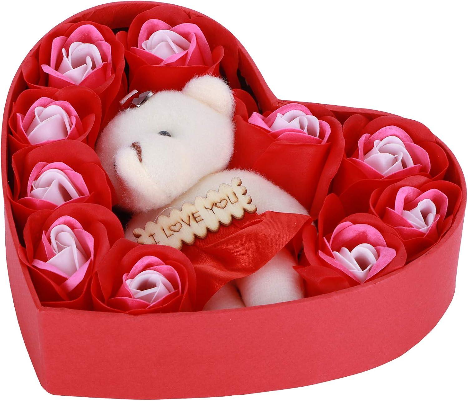Artificial Rose Flower Gift Box - Soap Flowers for Birthday Valentine's Day  & Mother's Day | Red Color Scheme | Buy Now with Express International  Delivery | GoSupps.com