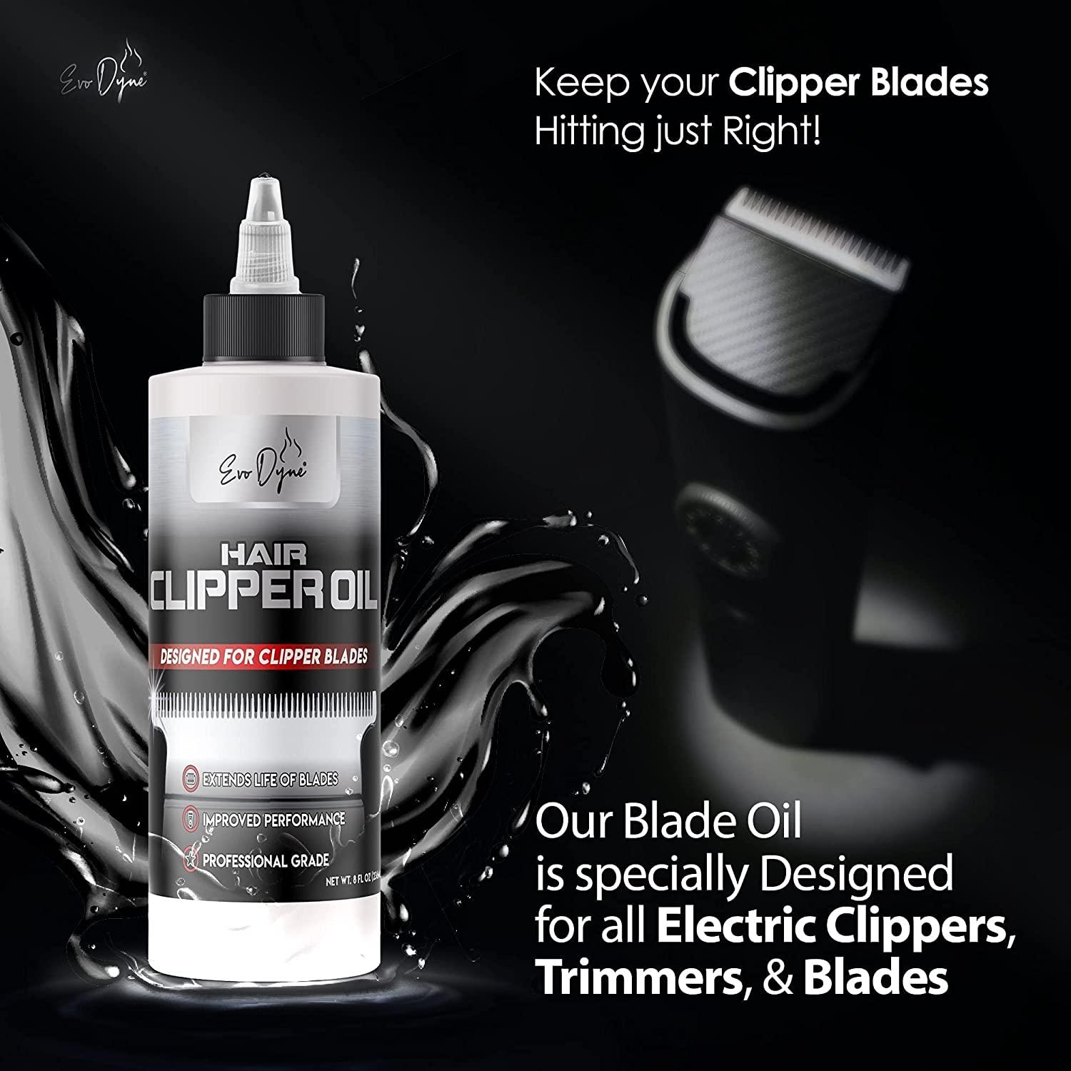Hair Clipper Oil (8-oz Per Bottle), Made in USA, Clipper Oil for Electric  Clippers  Prevents Rust & Extends the life of Clipper & Blades by Evo Dyne  (1-Pack) 8 Fl Oz (