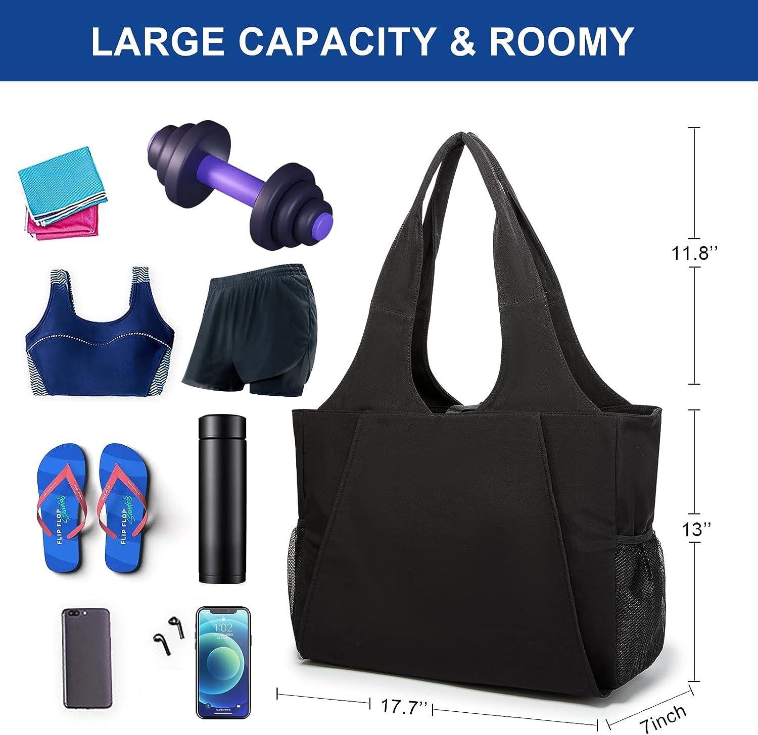 KUAK Yoga Mat Bag for Women, Large Waterproof Yoga Bags and