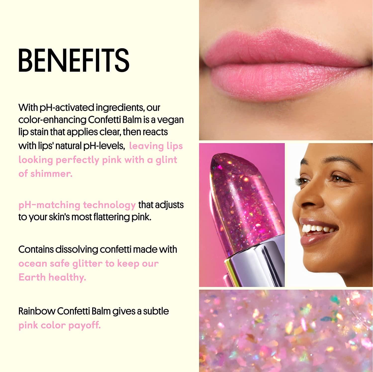 Winky Lux Glimmer Balm, pH Lip Balm, Color Changing Lipstick and Tinted