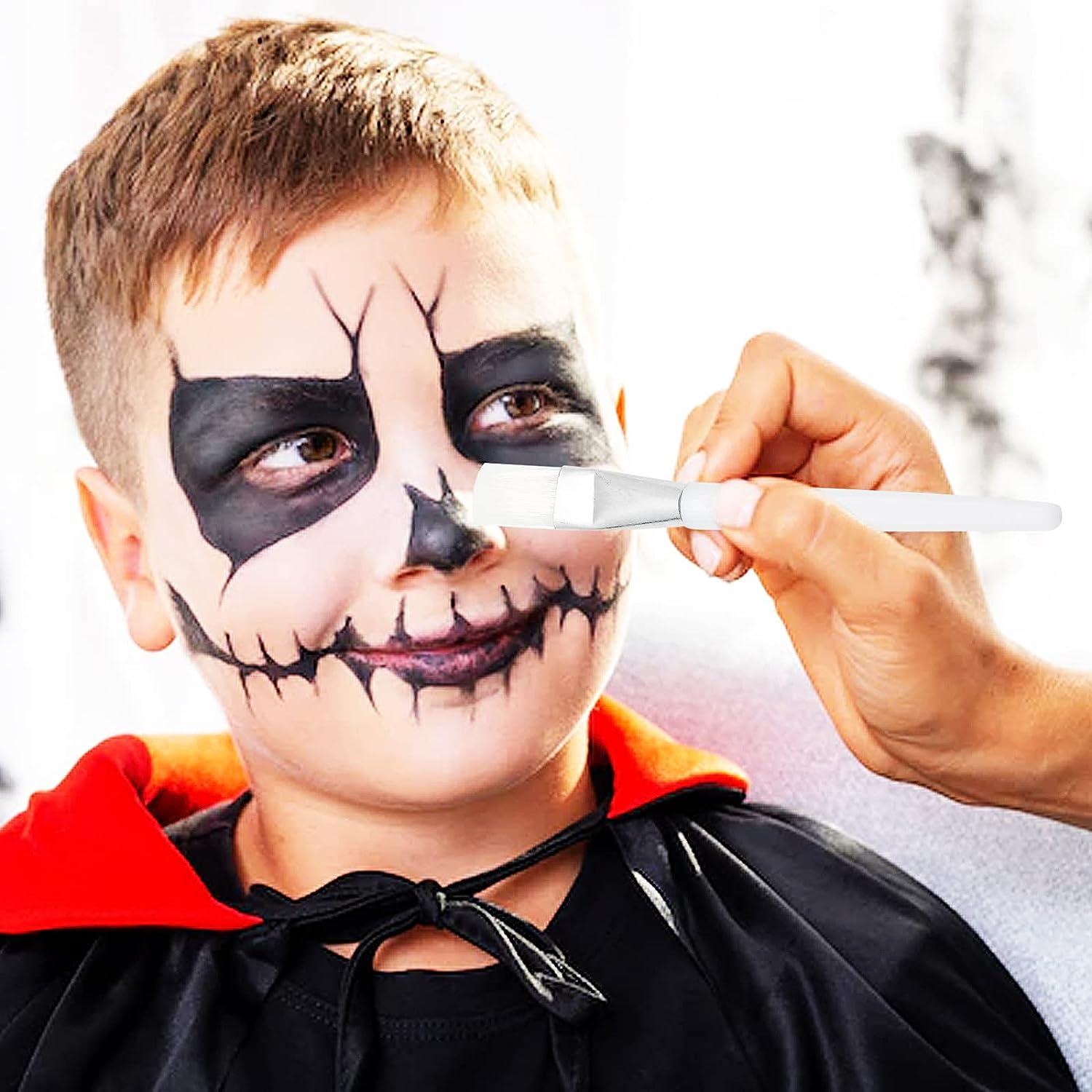 Halloween Black White Face Painting Safe Non Toxic Face Paint Suit for  Adult Full Coverage Face Paint 