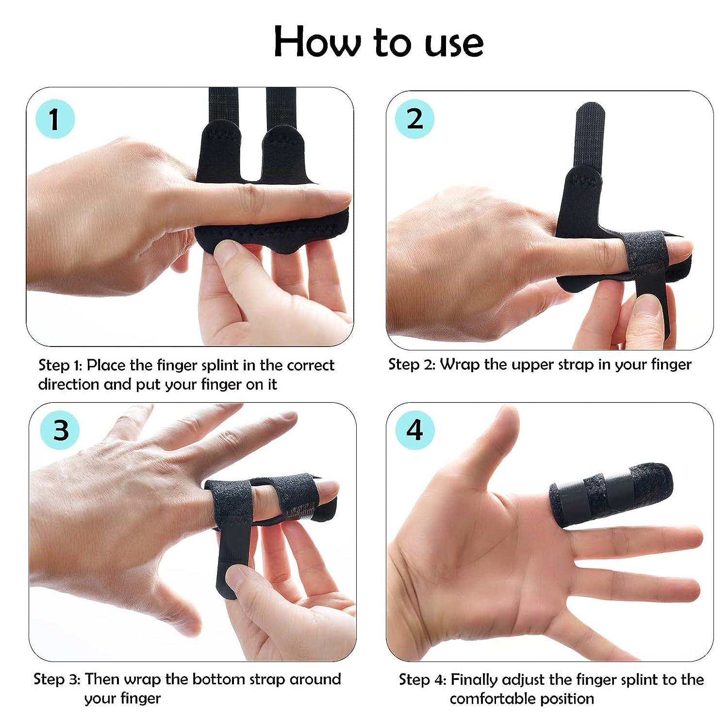 Trigger Finger & Mallet Finger Splints Set Index & Ring Finger