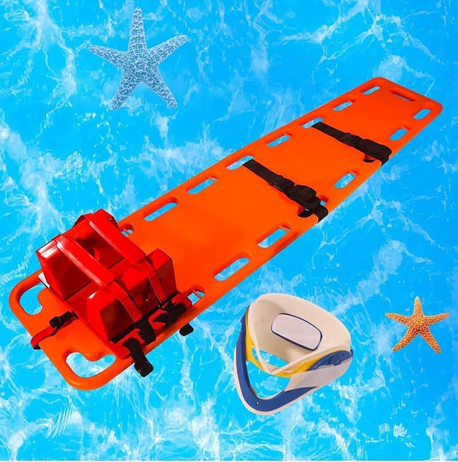 Swimming Pool Rescue Strap - Plastic Carrier with Headboard Neck ...