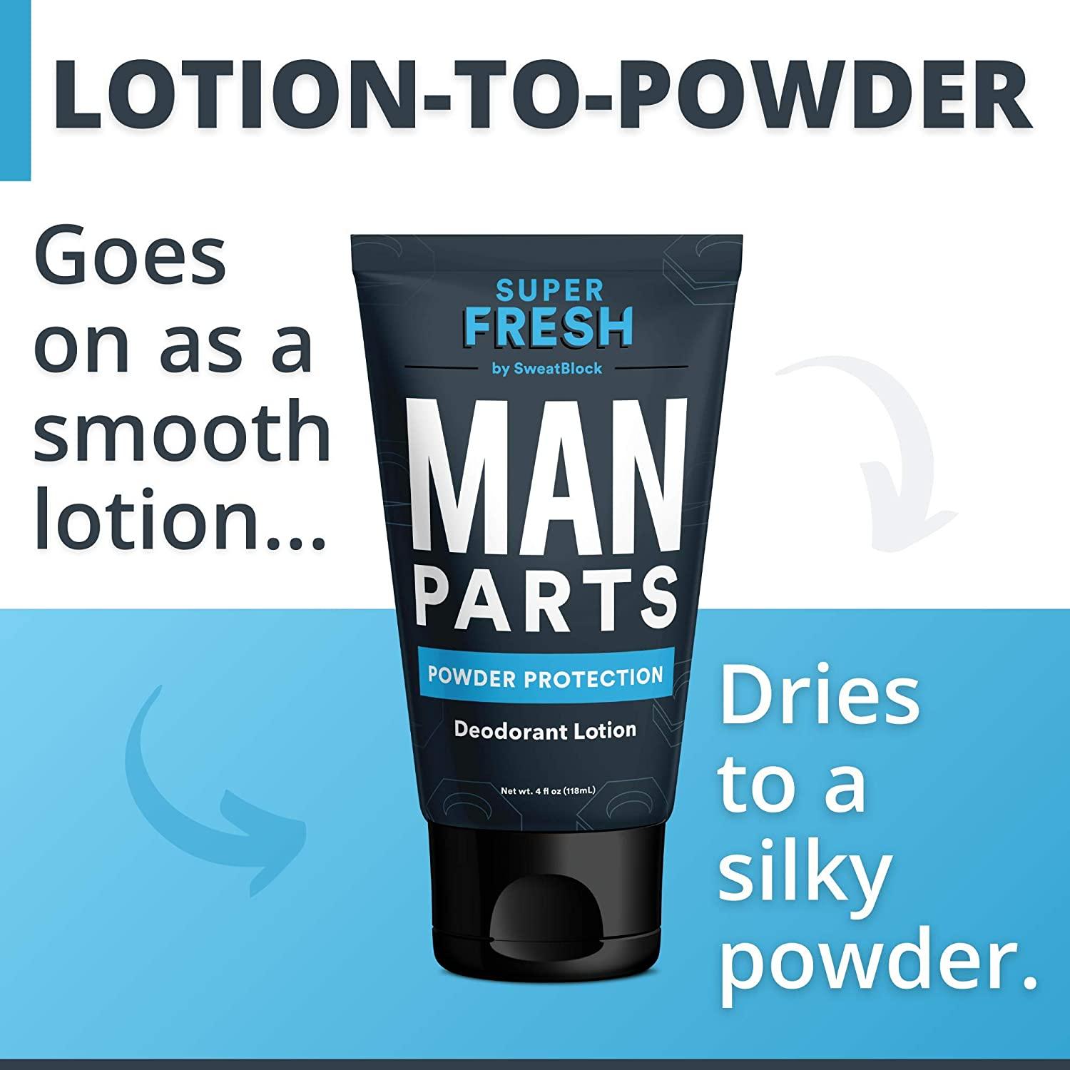 Super Fresh Man Parts Ball & Crotch Deodorant For Men Aluminum Free