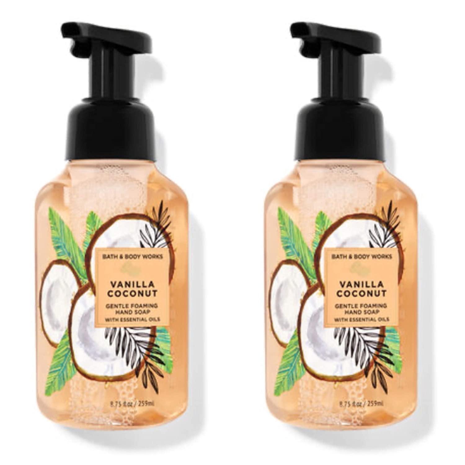 Bath and Body Works Vanilla Coconut Gentle Foaming Hand Soap Set