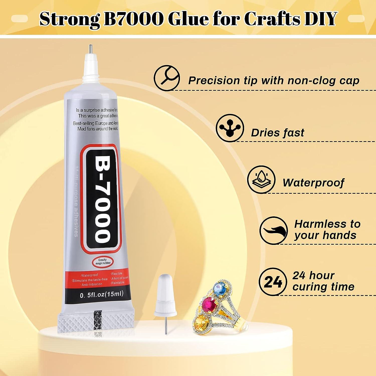 B-7000 Glue Clear for Rhinestone Crafts Jewelry and Bead Adhesive