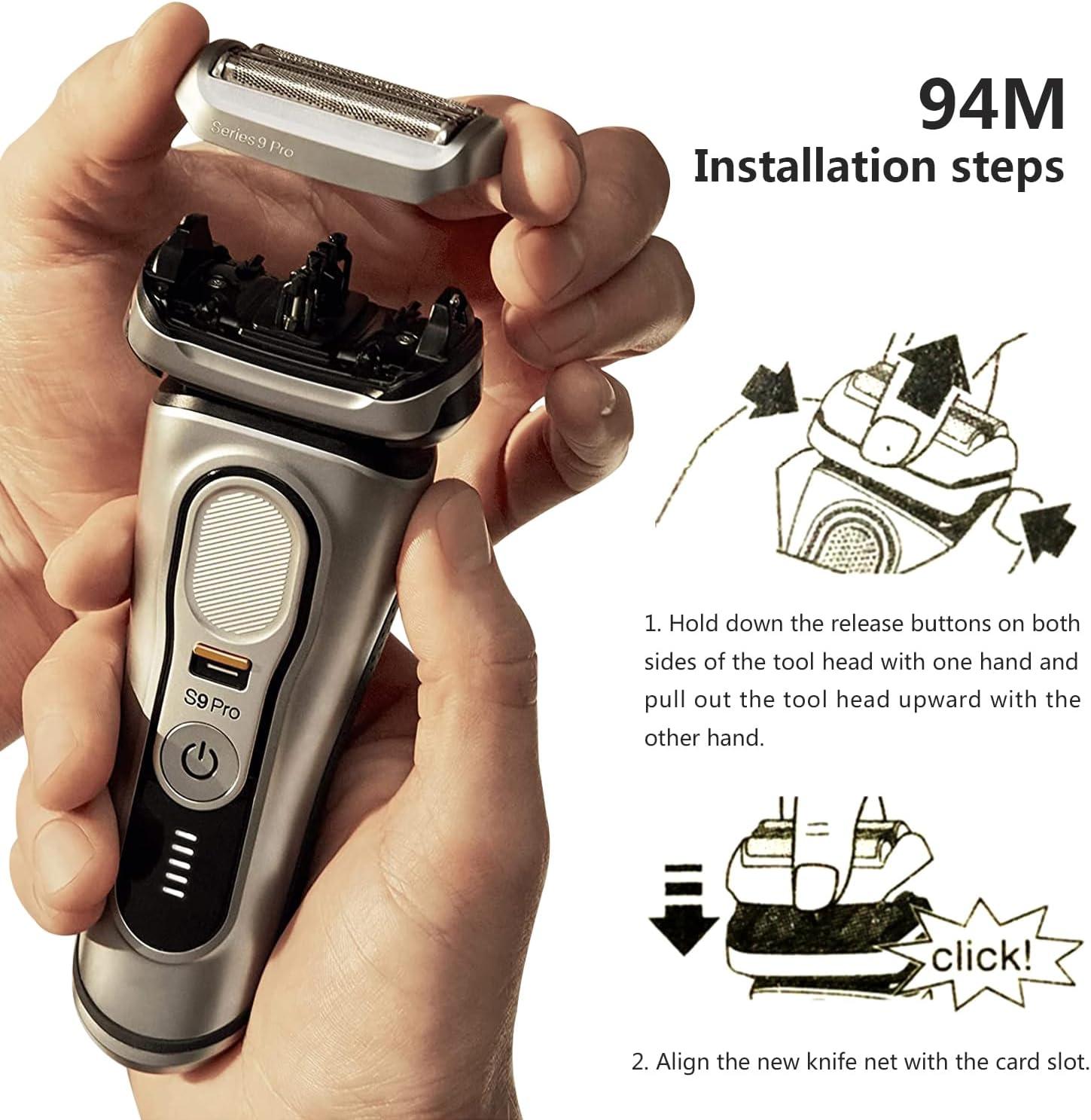 94M for Braun Series 9 Electric Shaver Replacement Head