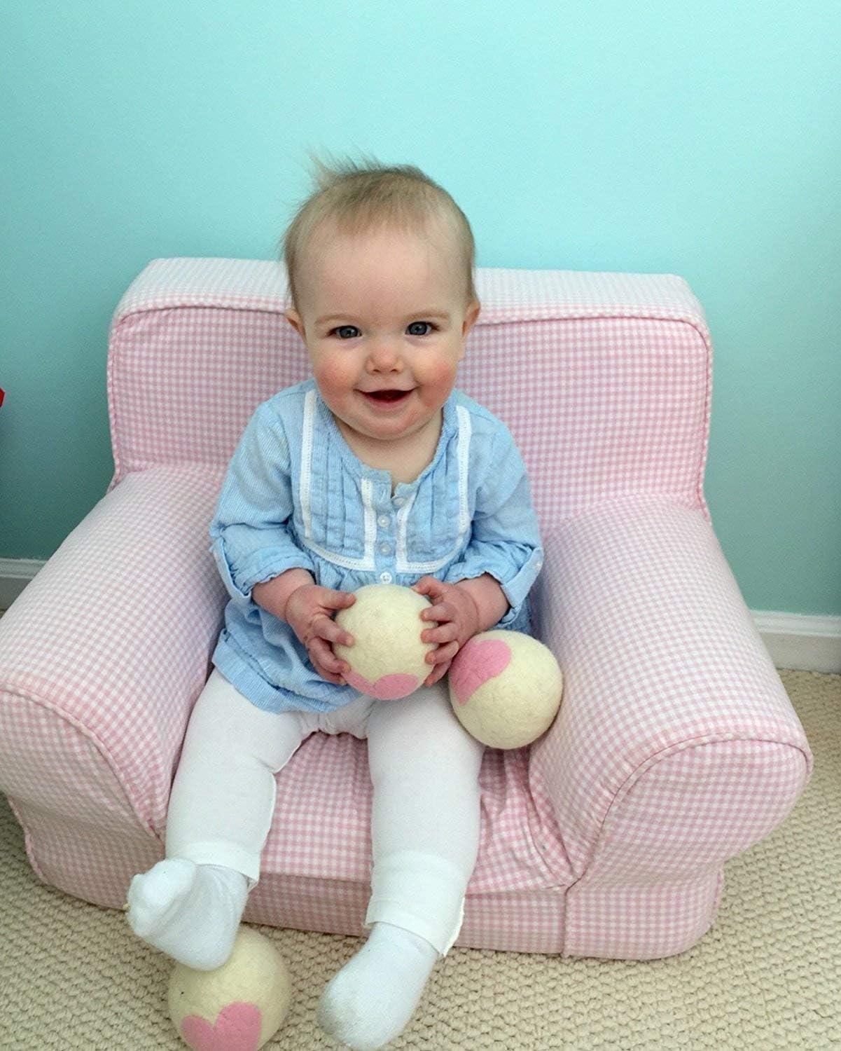 Handmade Wool Dryer Balls Set of Four Made in America Natural and