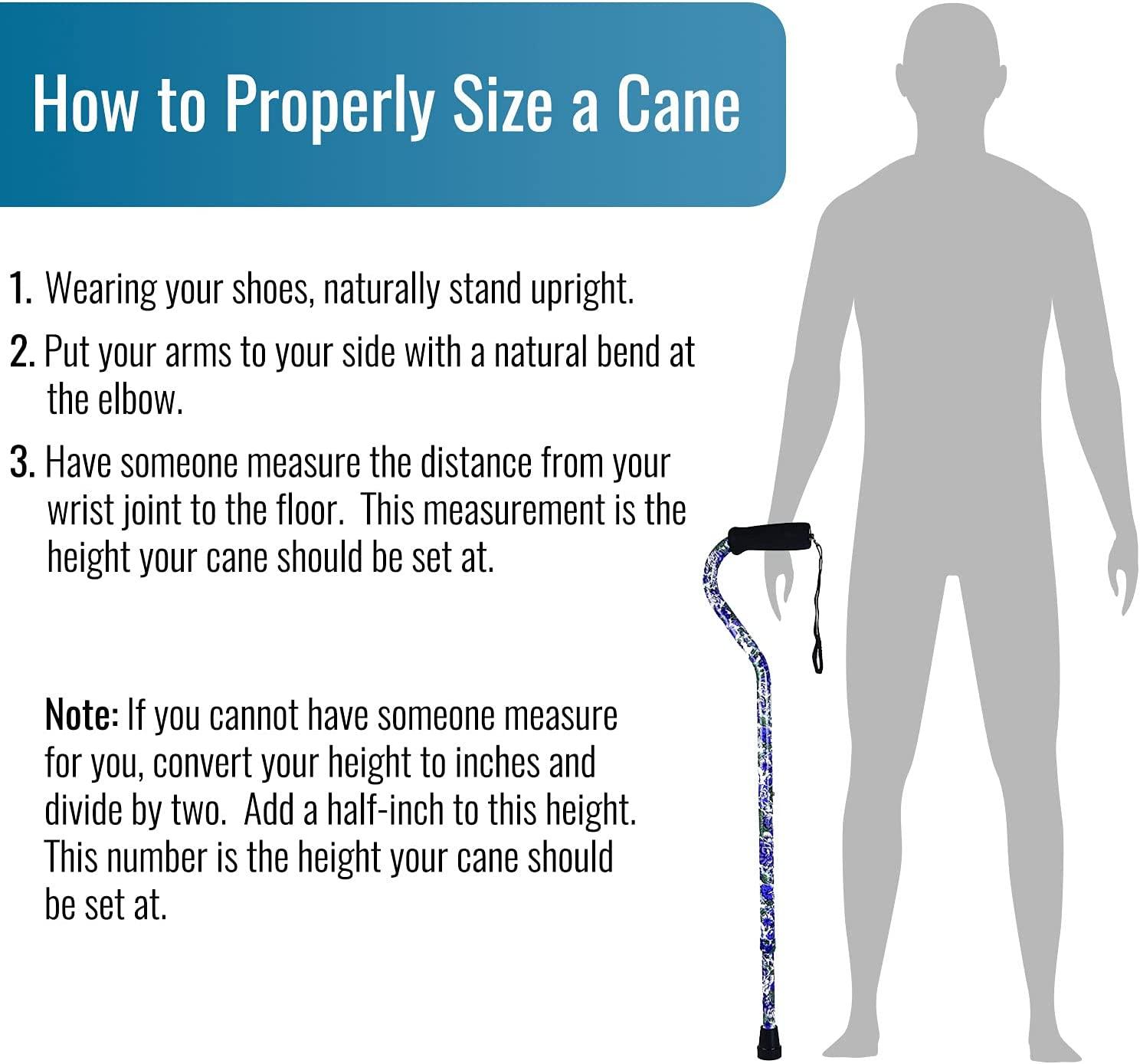 DMI Walking Cane and Walking Stick for Men and Women, Lightweight and