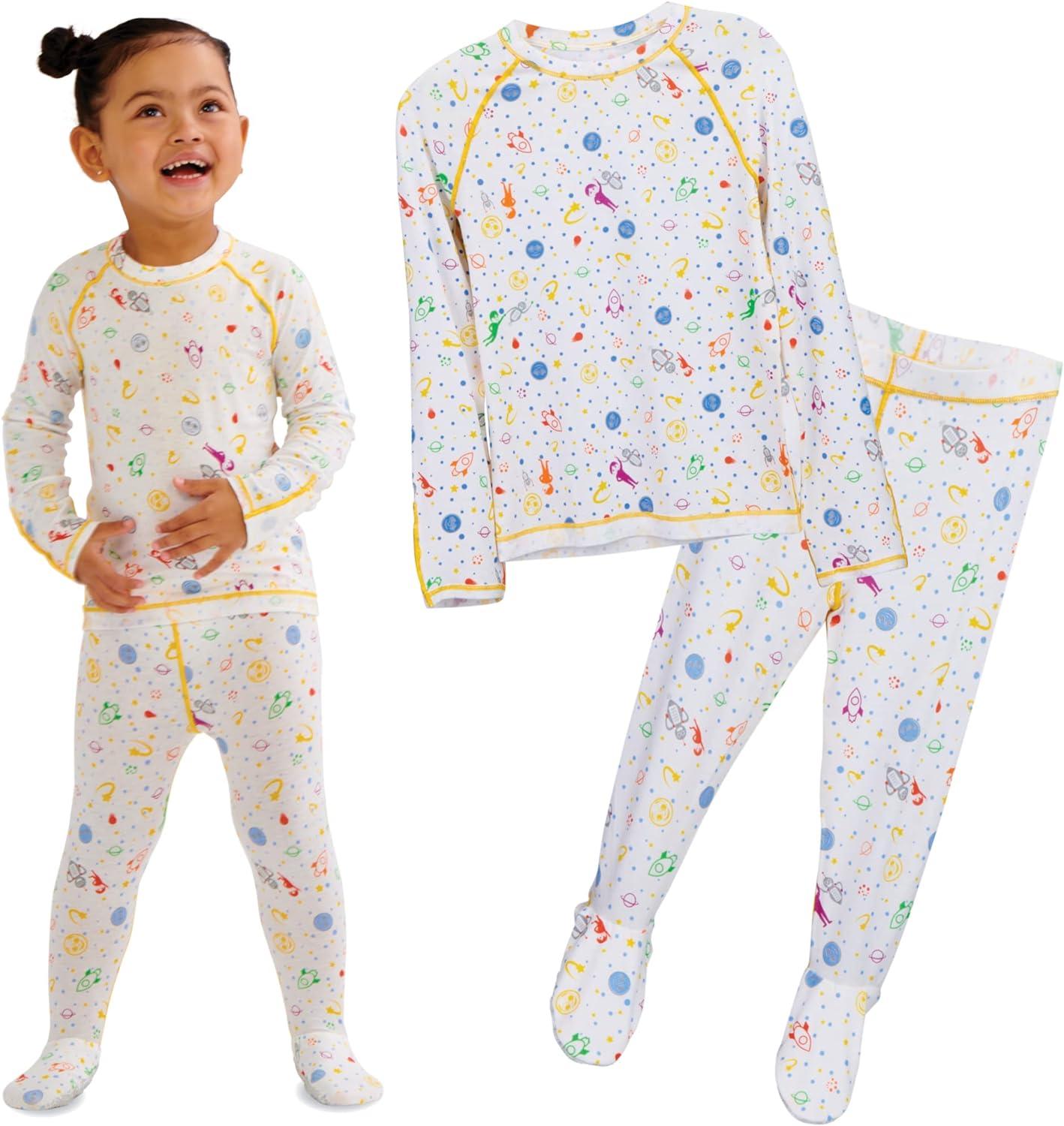 Eczema Pajamas Set for Kids Wet Wrap Clothes for Itch Relief (4 Pack)