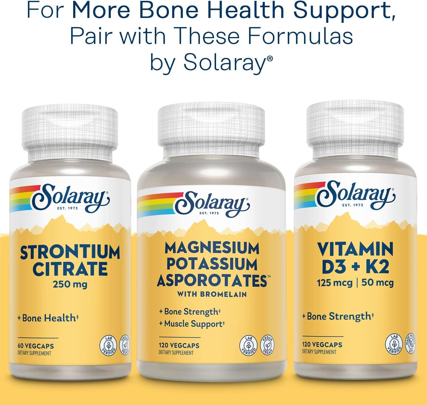 Solaray Calcium Magnesium Zinc 250 VegCaps Essential Mineral Supplement