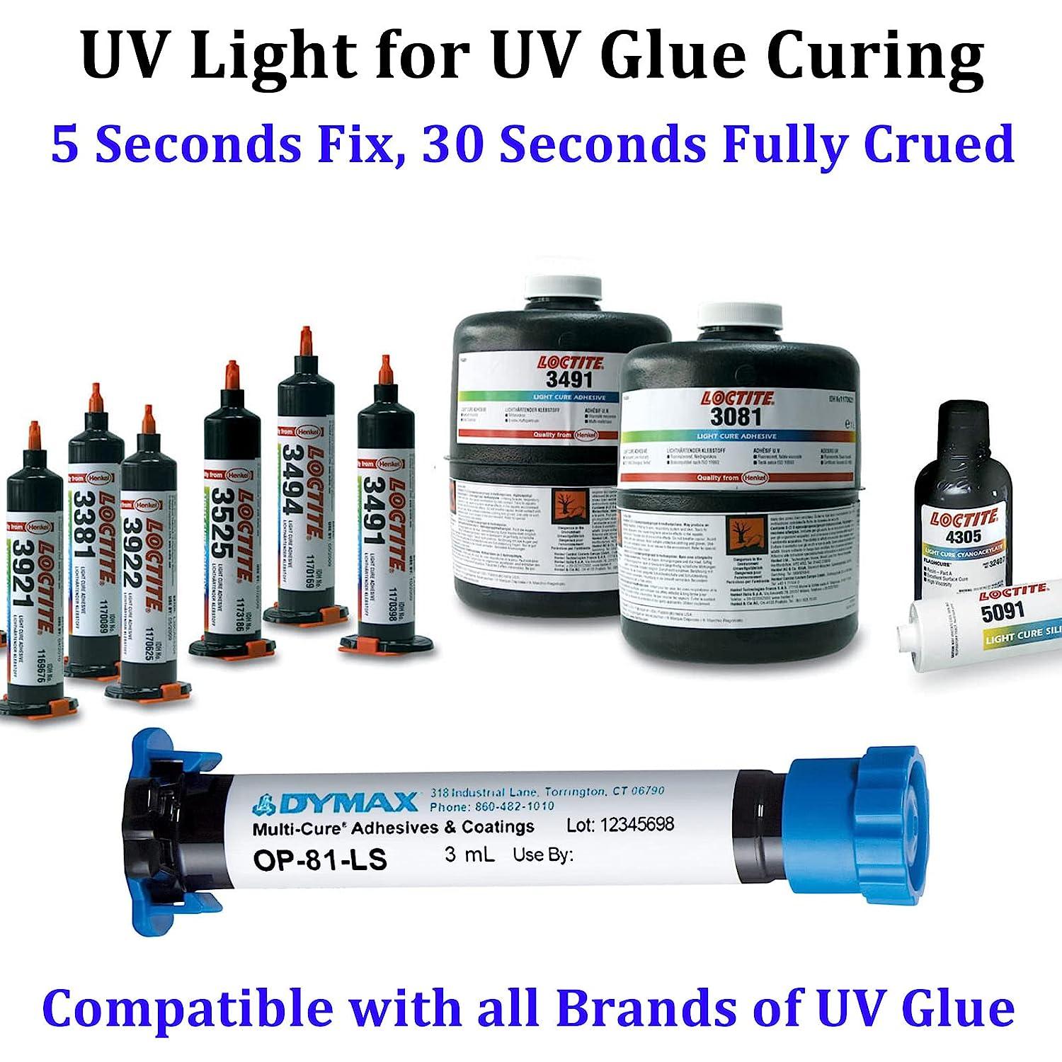Plastic Repair 5 Seconds Curing Adhesive UV Glue Kit with Light Epoxy Ultraviolet  Glue for Glass Plastic Metal Jewelry Making - AliExpress