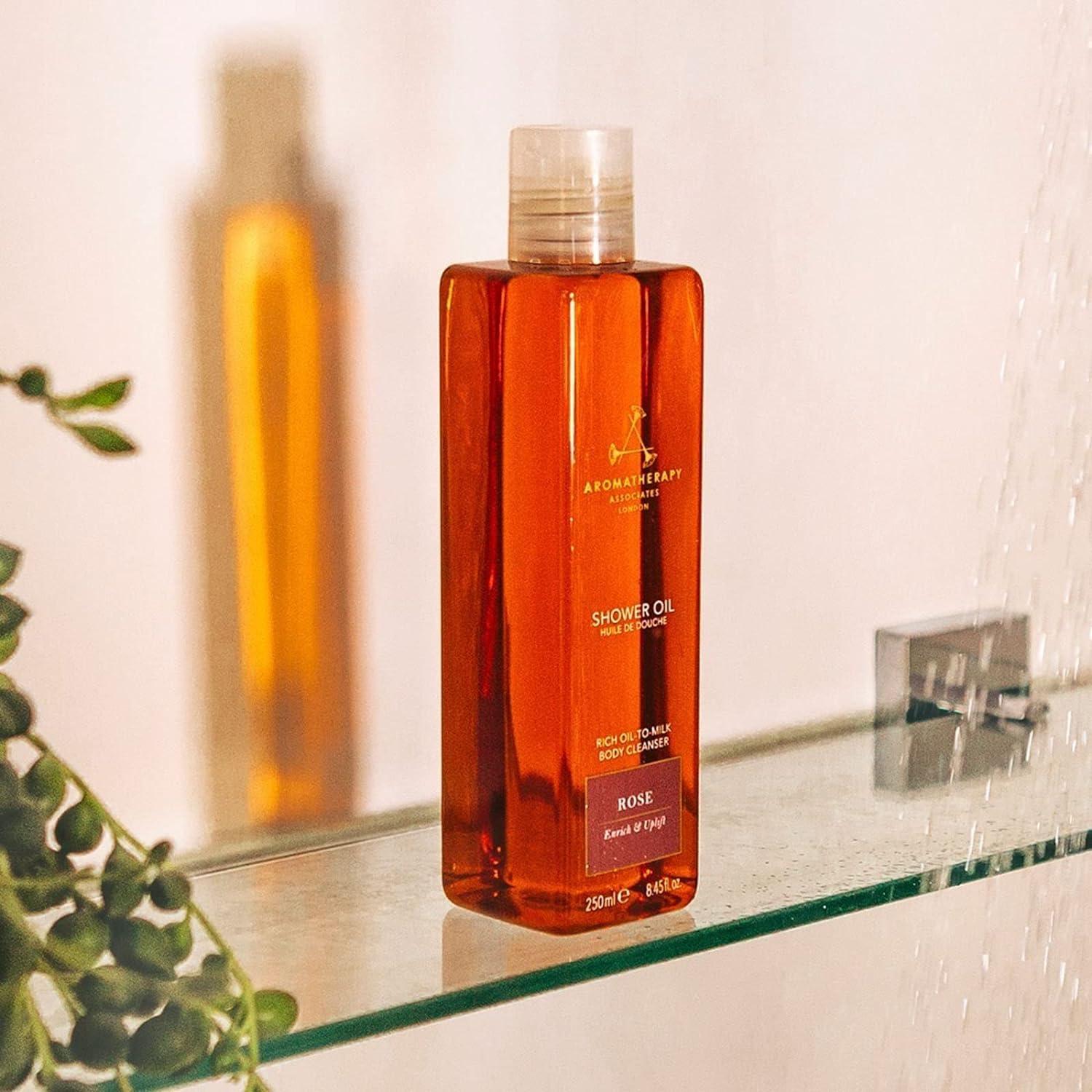 Aromatherapy Associates Rose Shower Oil 250 ml Enrich skin & uplift the senses with