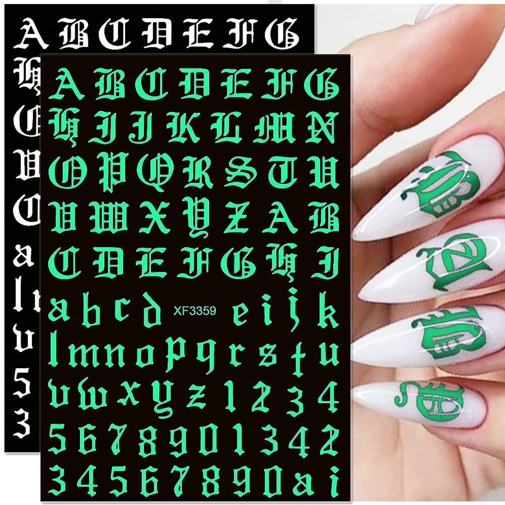 Wrapables Holographic Nail Stickers Metallic Letters, Numbers & Patterns  Nail Stickers Nail Art (24 sheets) | Michaels