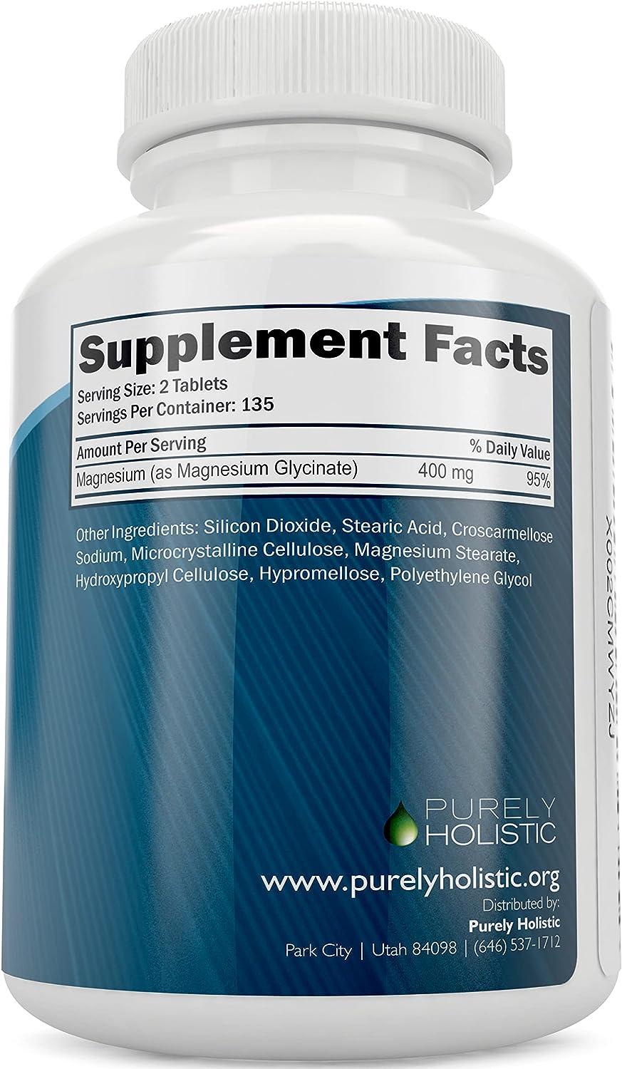 Magnesium Glycinate 400mg + Vitamin D3 125mcg K2 MK7 90mcg 270