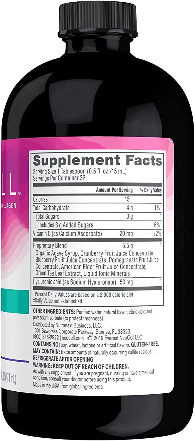 Neocell Hyaluronic Acid Berry Liquid 50 mg 16 fl oz (473 ml)
