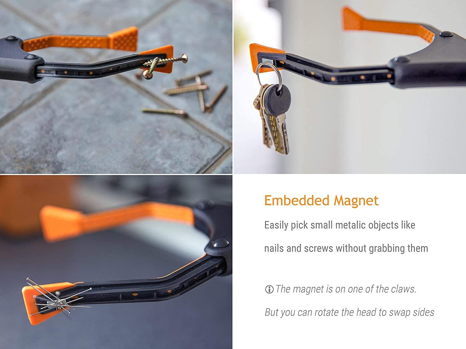 EZPIK 40 Inch Long Reach Grabber Reacher Tool Heavy Duty Trash Picker