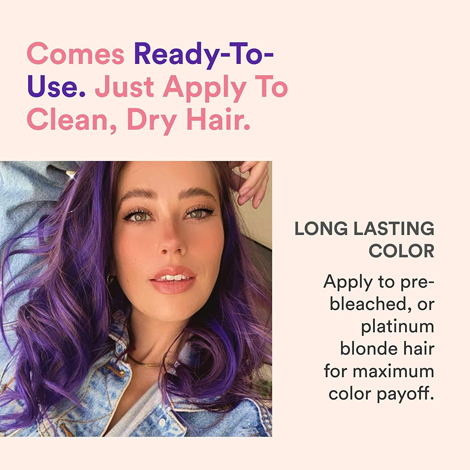 INH Semi Permanent Hair Color Amethyst Purple, Color Depositing