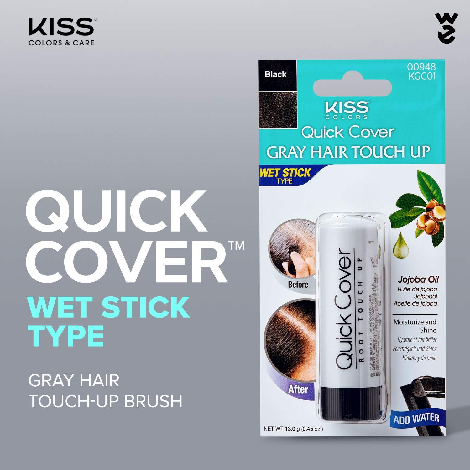 KISS Trucolor Instant Gray Hair Touch Up Stick Black KGC01