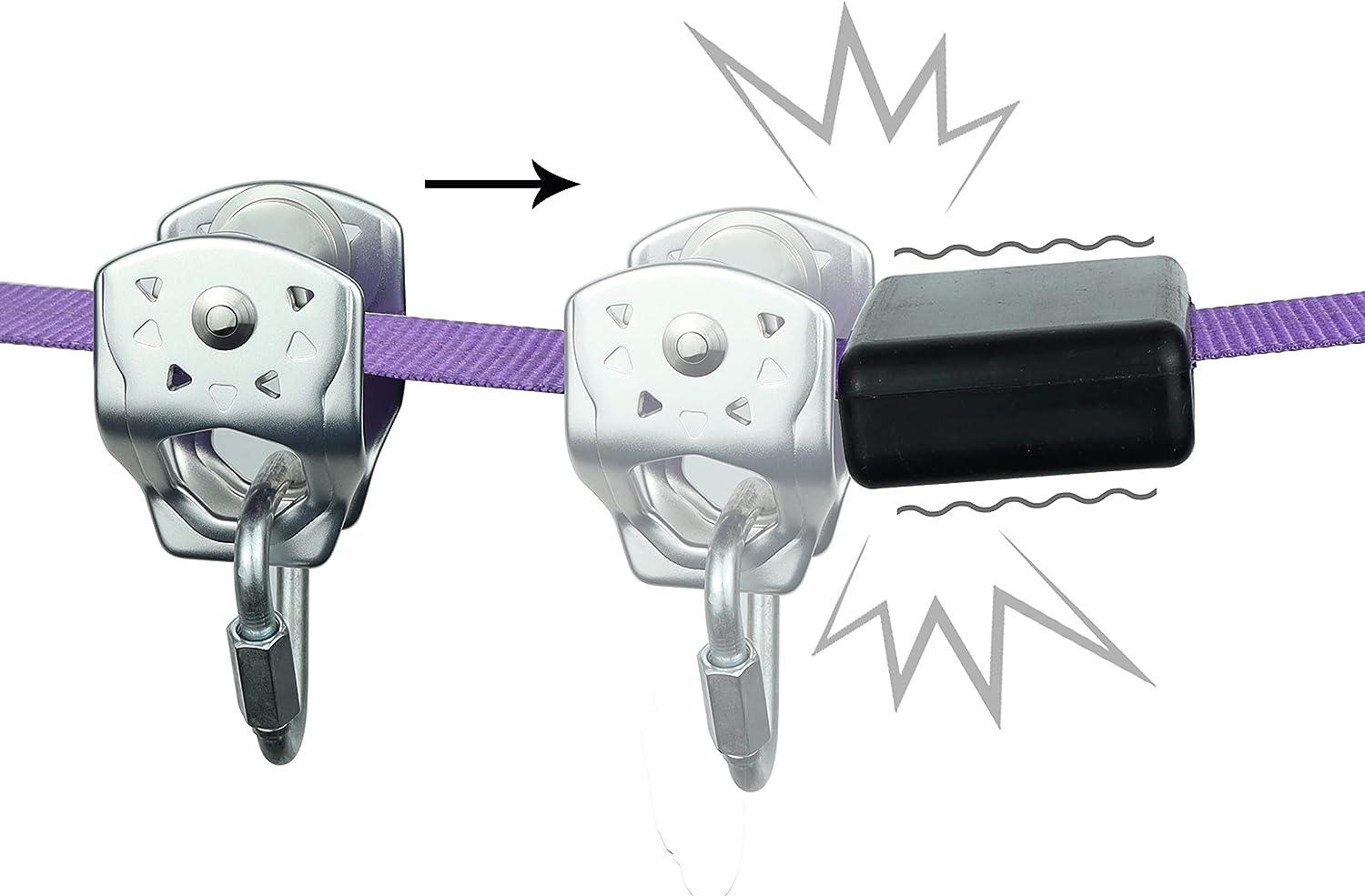 Silica Zipline Brake Stopper for Slackline Kits Backyard Zipline