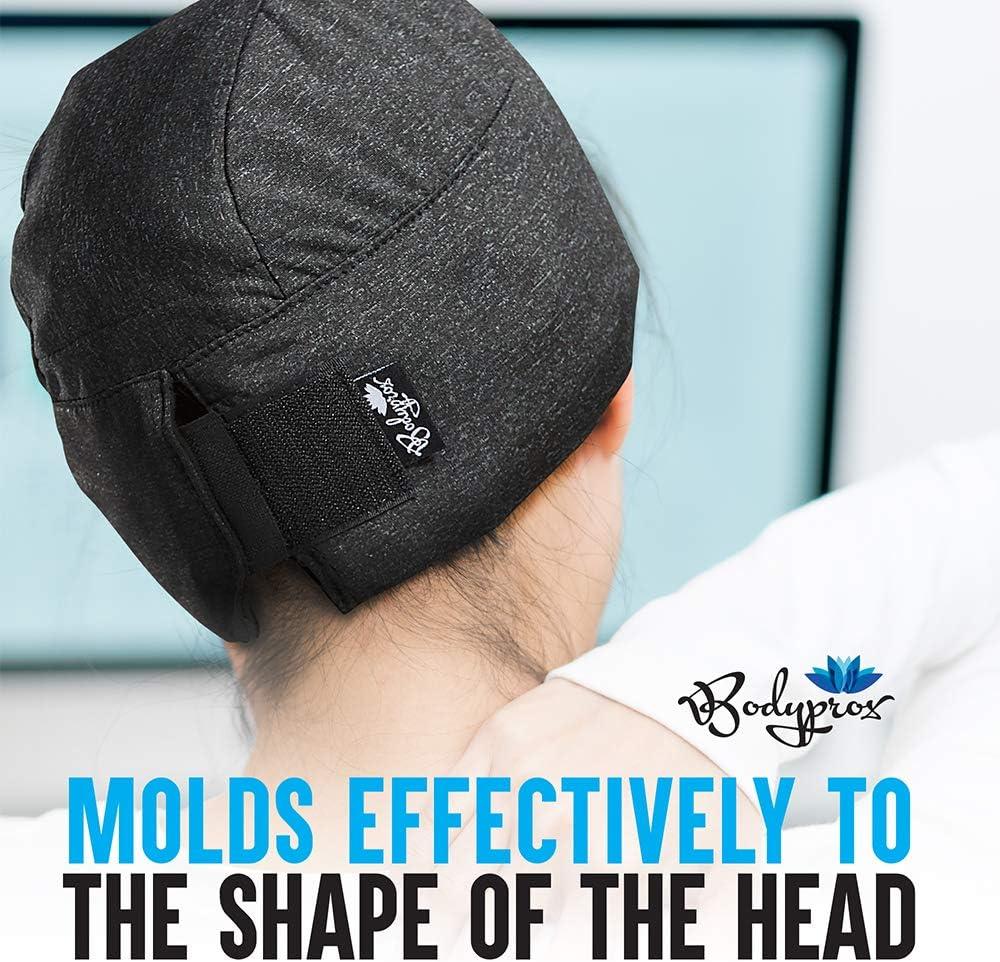 BODYPROX Migraine Relief Ice Pack Hat Head Gel Ice Cap for Tension