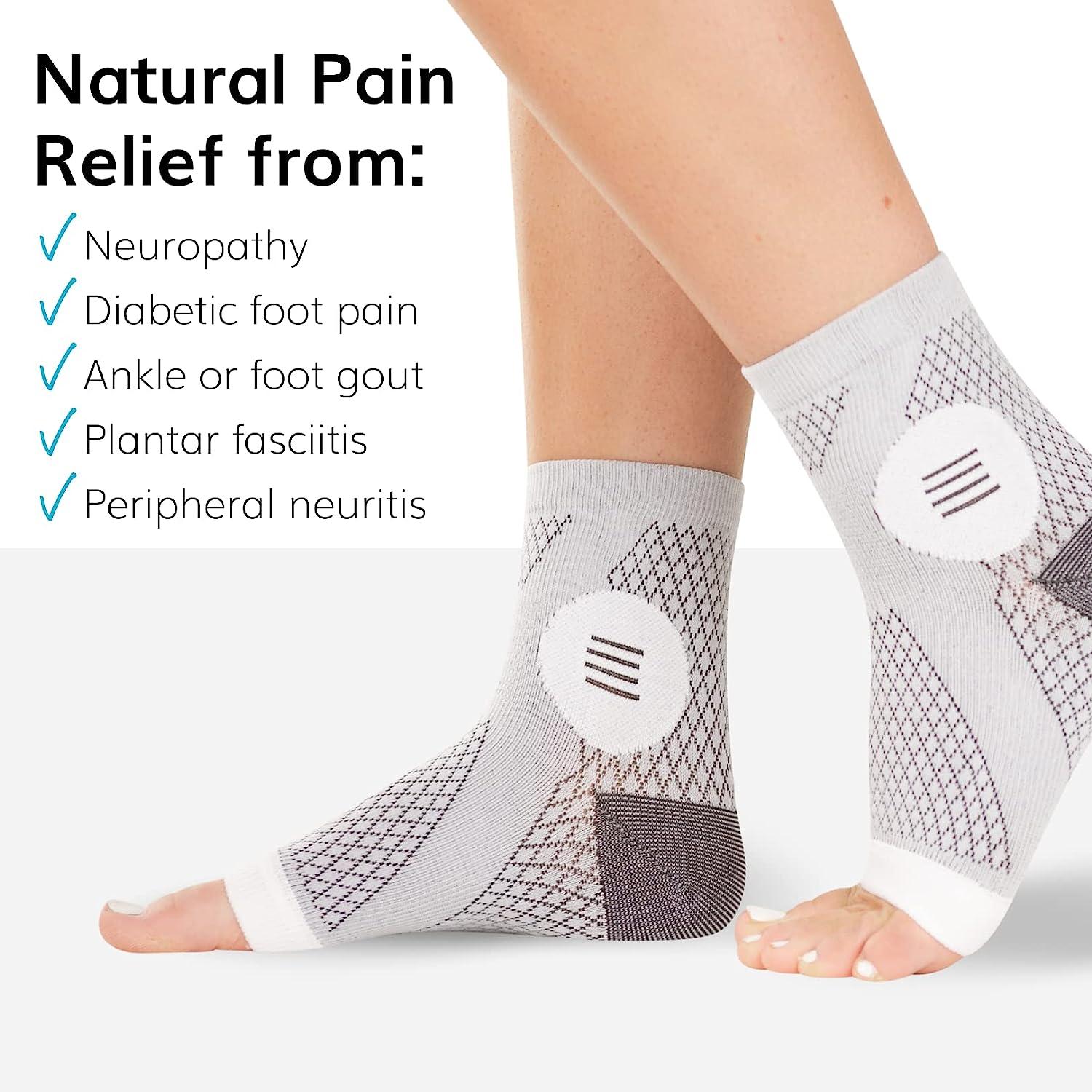 Neuropathy Socks for Nerve Pain Relief Compression Toeless Foot