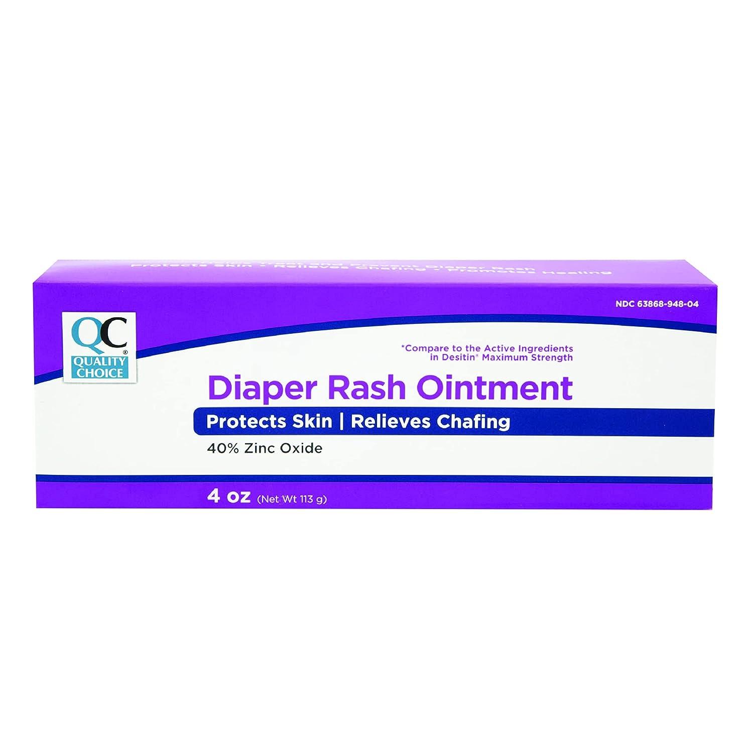 Quality Choice Diaper Rash Ointment Skin Protection and Chafing Relief