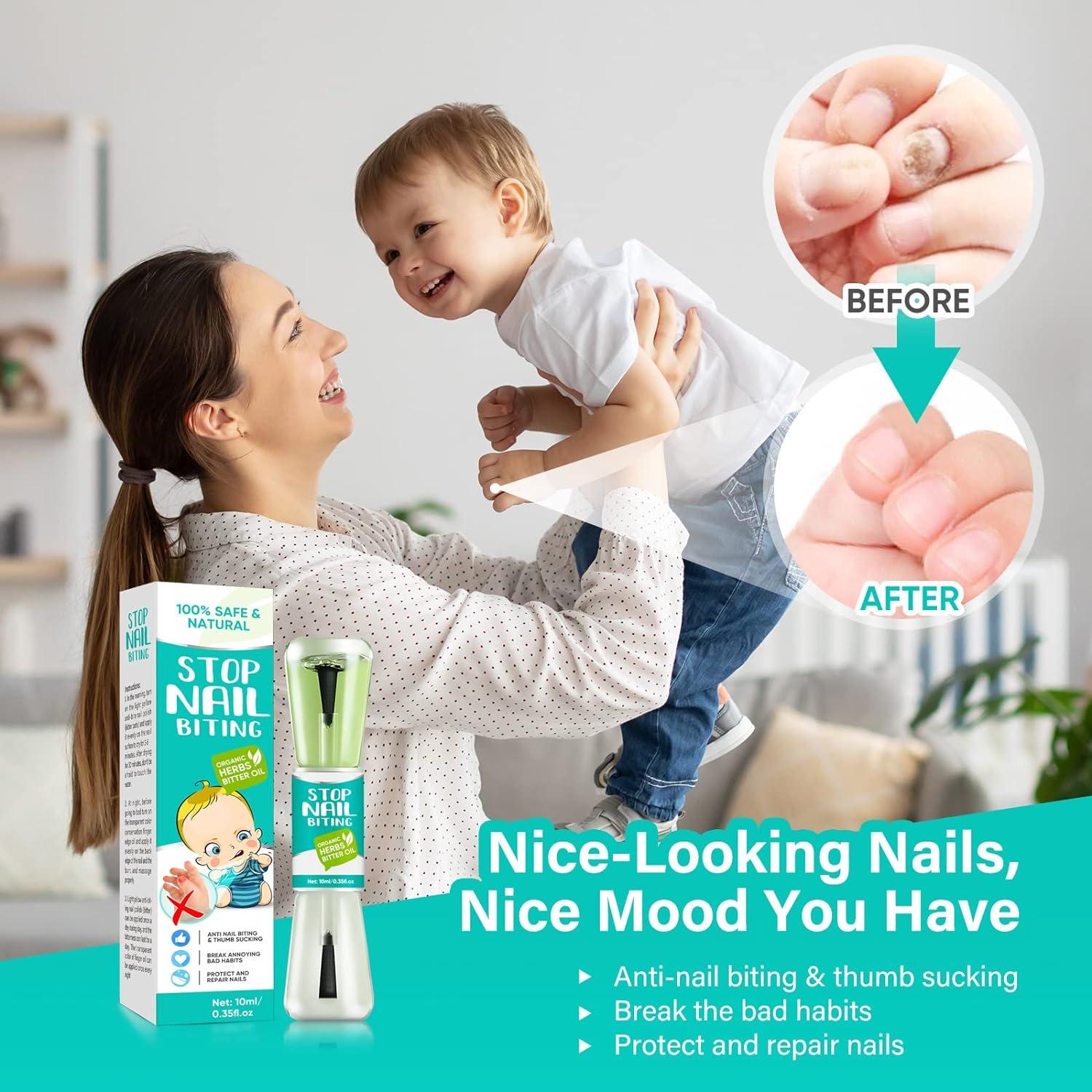 Amazon.com : Bitter Spray for Kids and Adults, Nail Biting Prevention, Nail  Biting Polish Treatment, Protect and Promote Healthy Nails, Anti Nail Biting  & Thumb Sucking, Natural Extract Safe & Effective (1pc) :