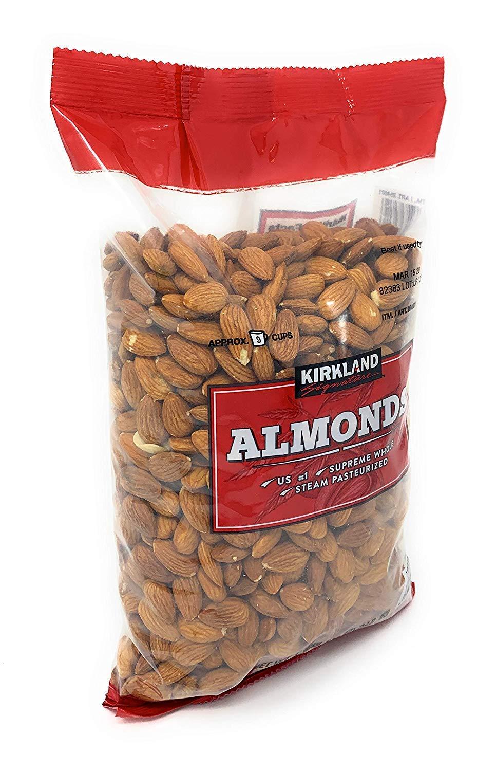 Kirkland Signature Nuts, Almonds, 48 Ounce Almonds 3 Pound (Pack of 1)