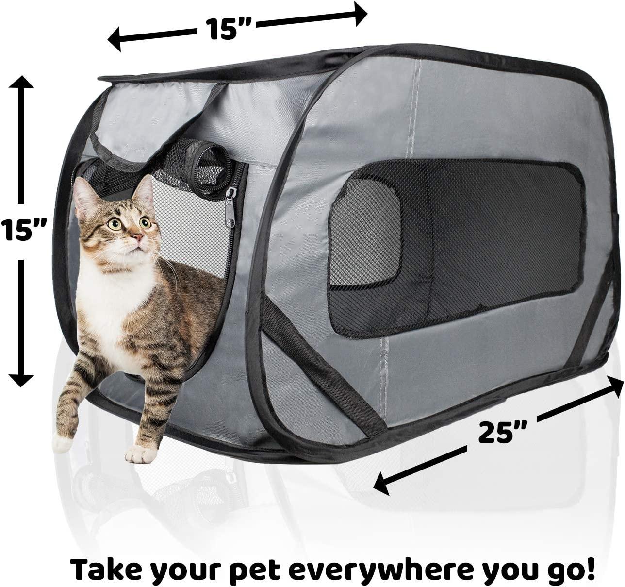 Puppy Playpen & PoopUp Cat Tent Pet Playpen for Dogs or Downtown Pet