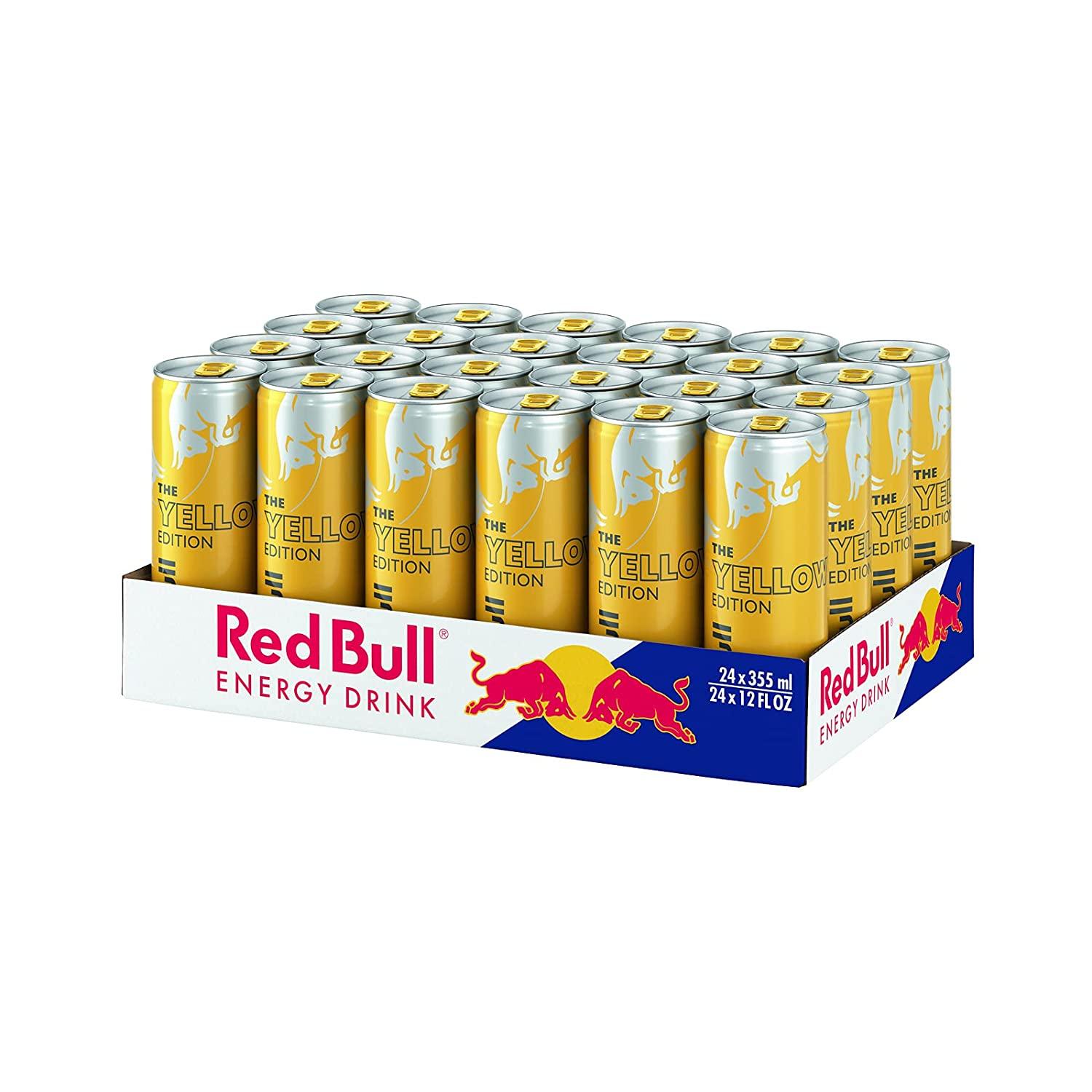 Red Bull Tropical Yellow Edition Energy Drink 12 fl oz (24 Pack)
