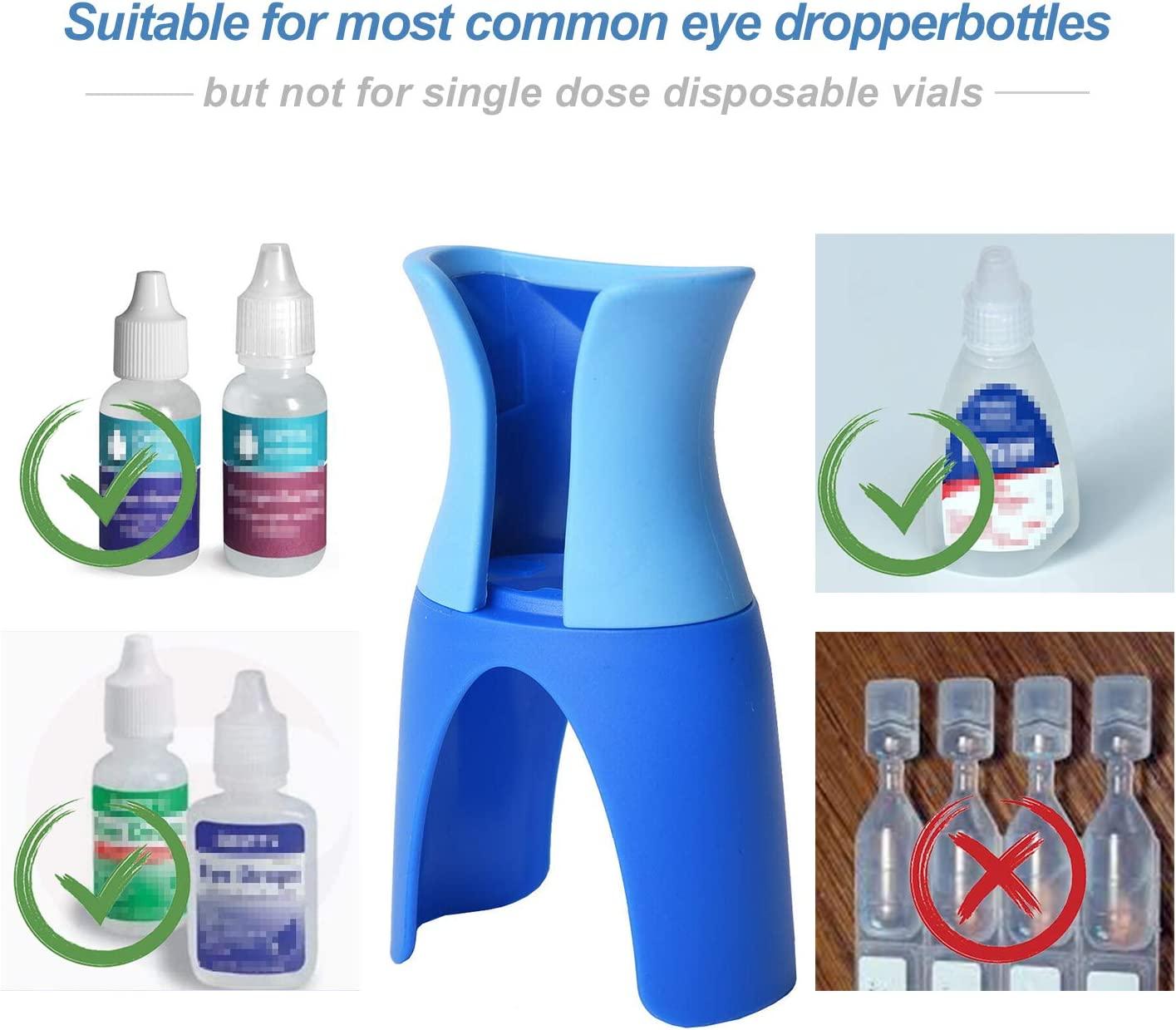 Remedic Eyedrop Guide Aid Easy Eye Drop Bottle Dispenser for All Ages Compatible with Most