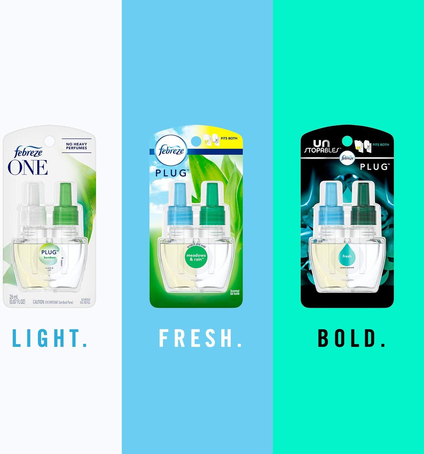 Febreze Plug In Air Freshener And Odor Eliminator, Scented Oil Refill