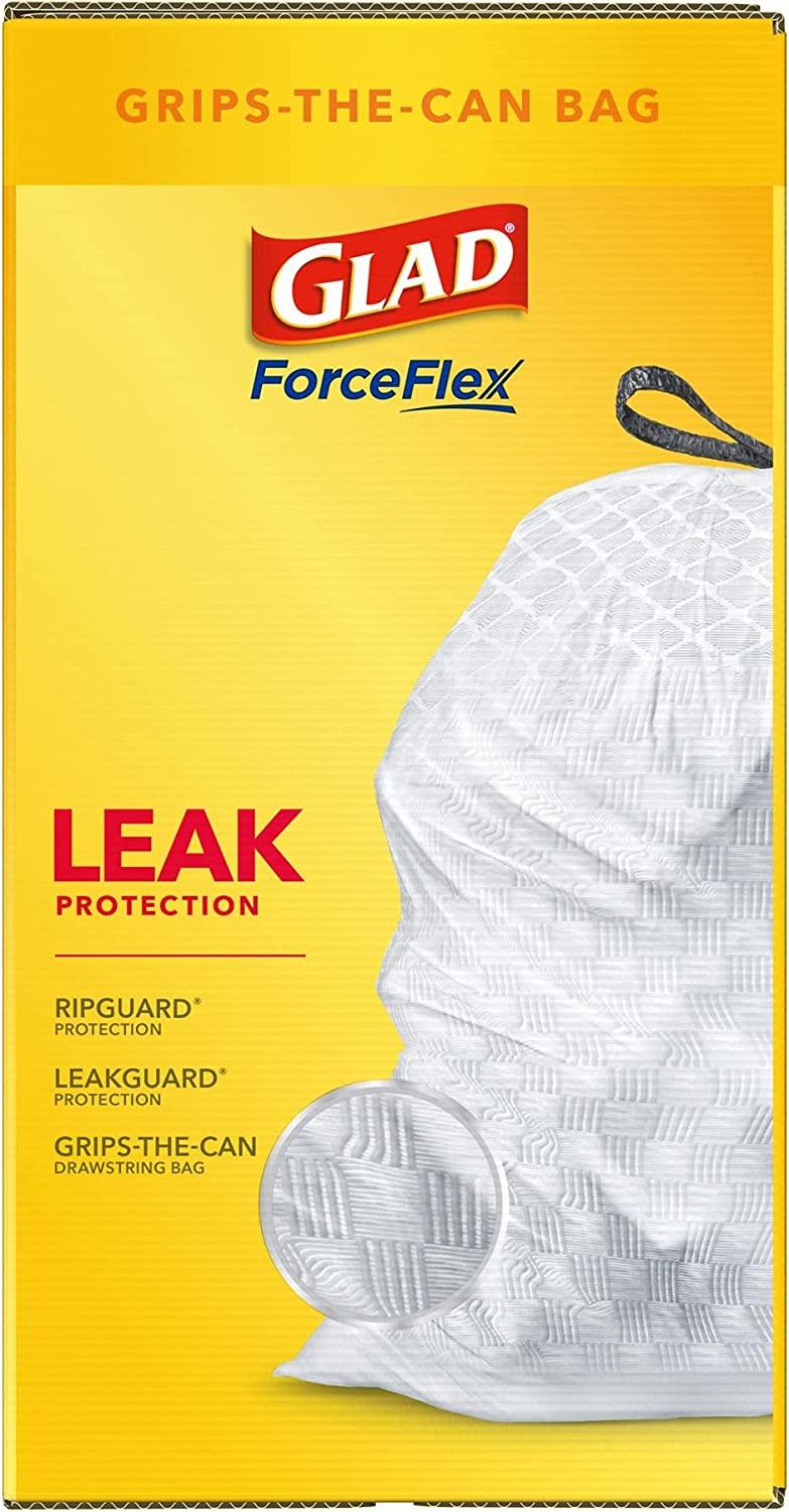 Glad ForceFlex Tall Kitchen Bags, Drawstring, Grips-the-Can, with Gain Original Scent - 110 bags