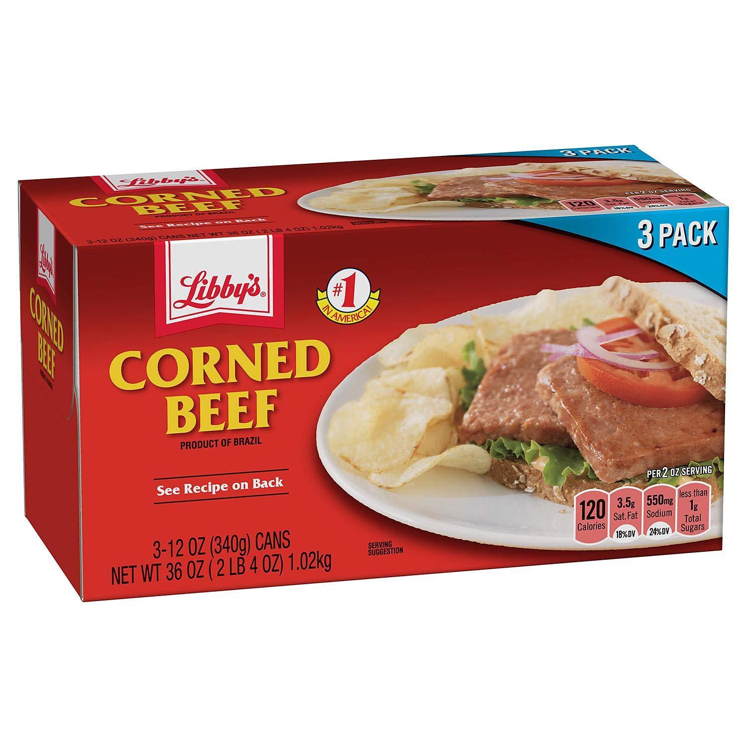 Libby's, Imported Corned Beef, 12oz Can Pack of 3