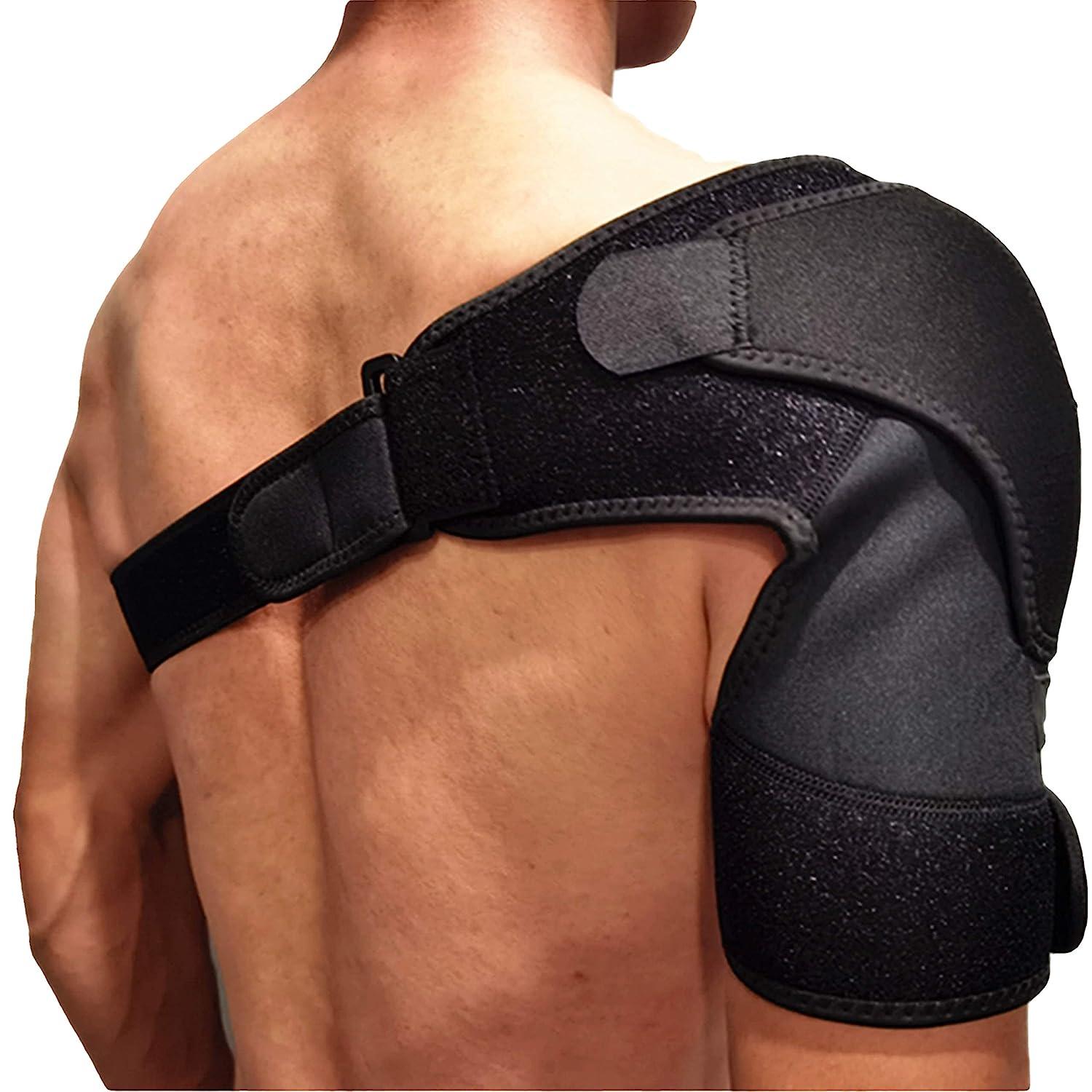 COPPER HEAL Shoulder Brace Adjustable Compression Sleeve Torn Rotator Cuff  Men Women Stability support Immobilizer wrap Tendonitis Dislocation  Bursitis AC Joint Pain Relief Dislocated Strap