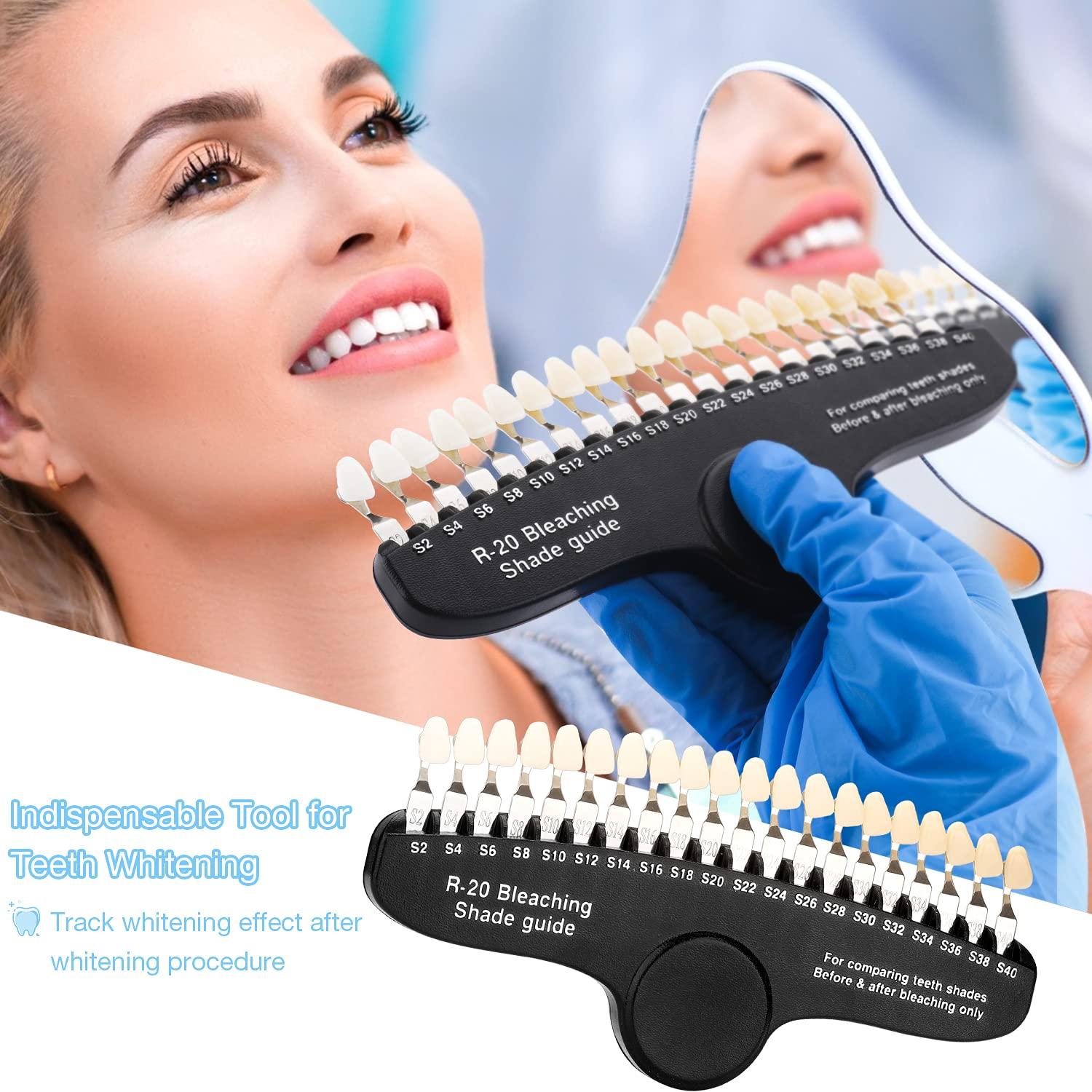faruijie Teeth Whitening Shade Guide Tooth Bleaching Shade Chart 3D R20 Professional Dental
