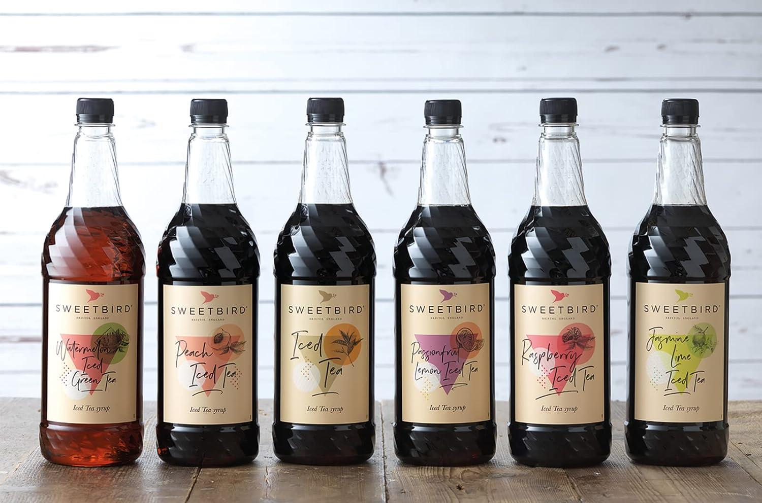 Sweetbird Raspberry Iced Tea Syrup (1 Litre) | Vegan-Friendly Raspberry ...