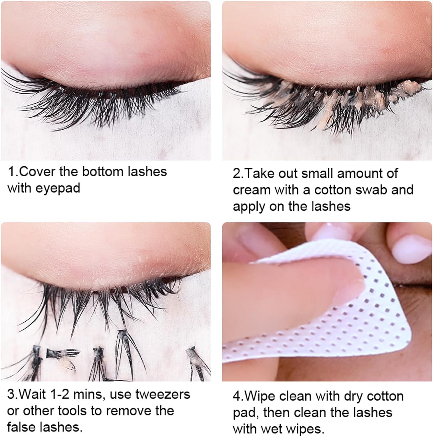 Eyelash Extension Remover Cream Eyelash Remover for Extensions