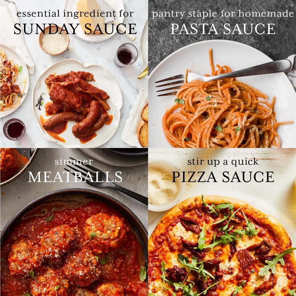 DeLallo San Marzano Style Crushed Tomatoes 28oz Pack of 3 Authentic