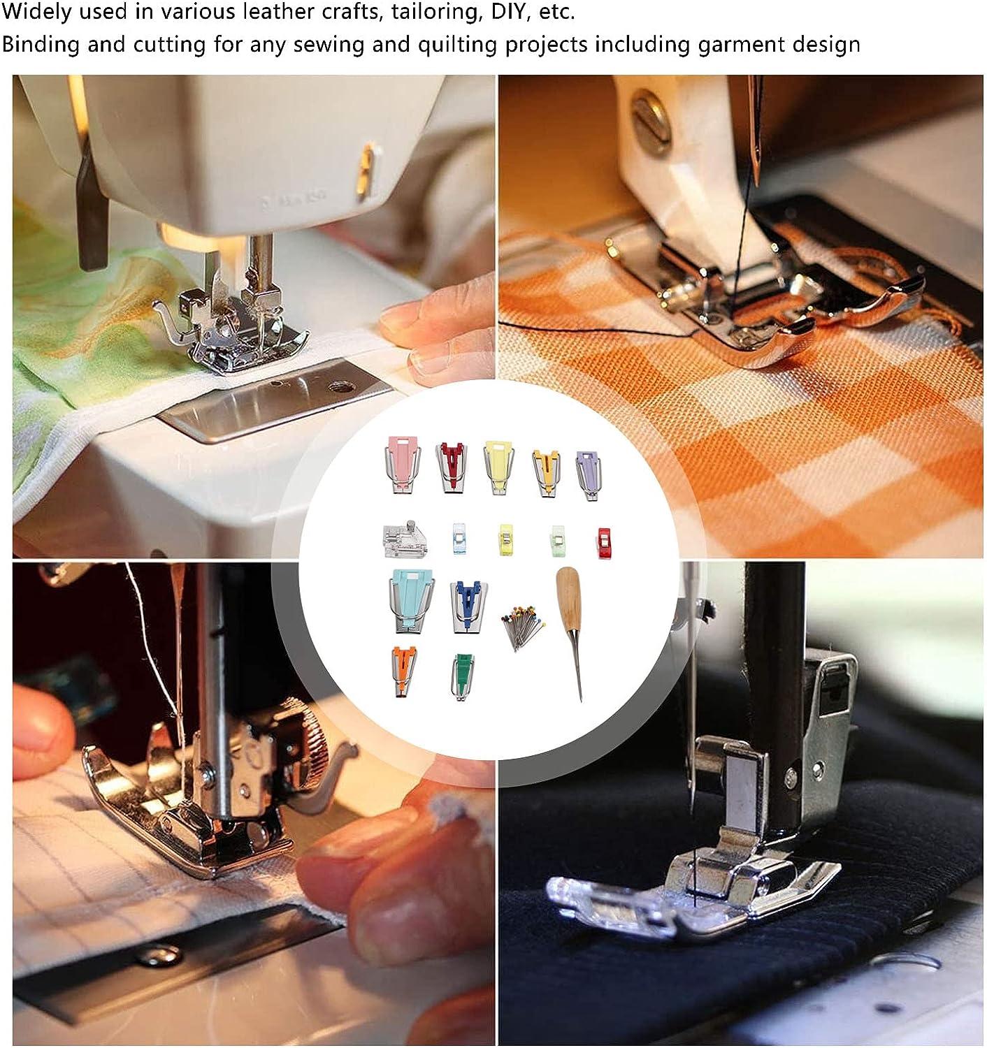 Sew Bias Tape Maker Kit,Bias Tape Makers Kit Controllable Binder Foot