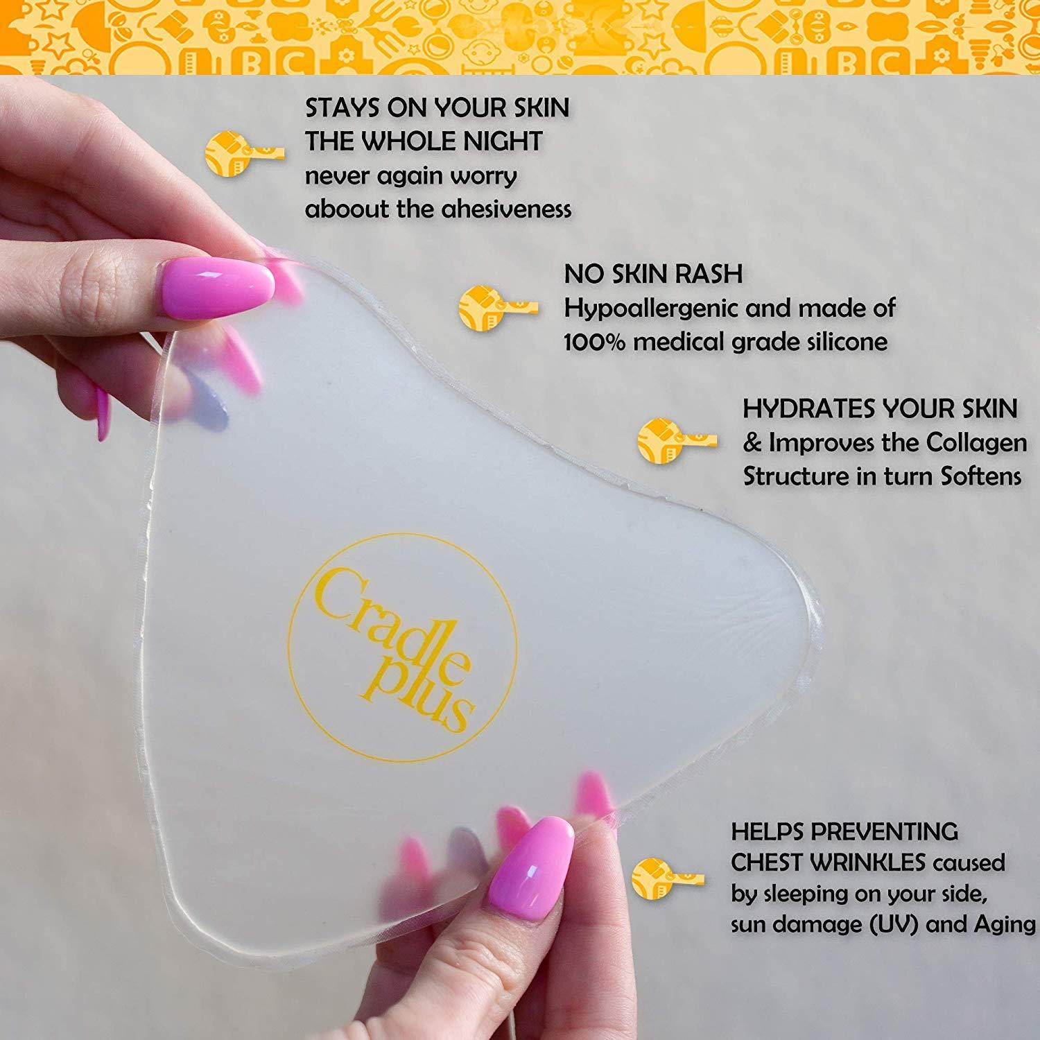 Anti Wrinkle Decollete Pad Set Pack of 3 Chest Wrinkle Pads