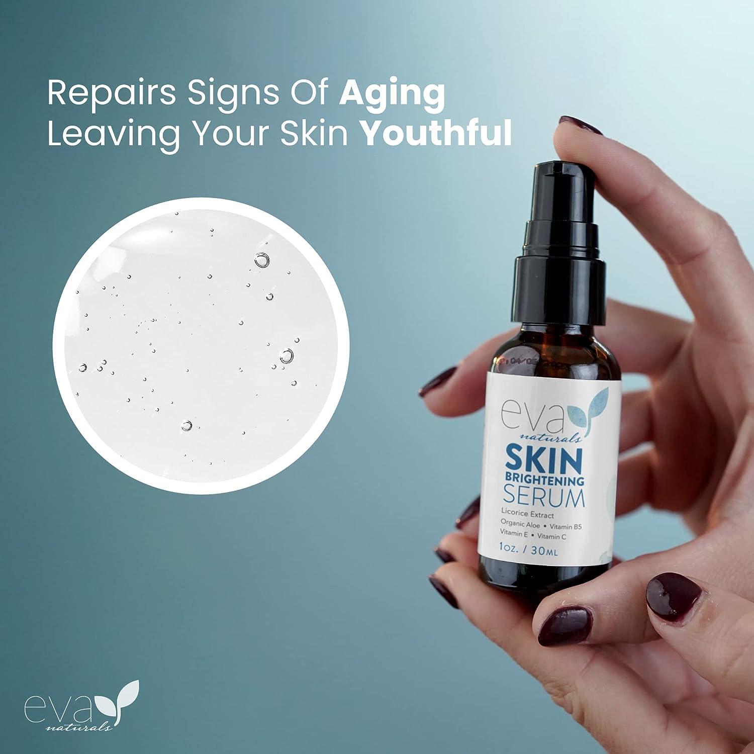 Licorice Extract Skin Brightening Serum by Eva Naturals (1 oz) Dark