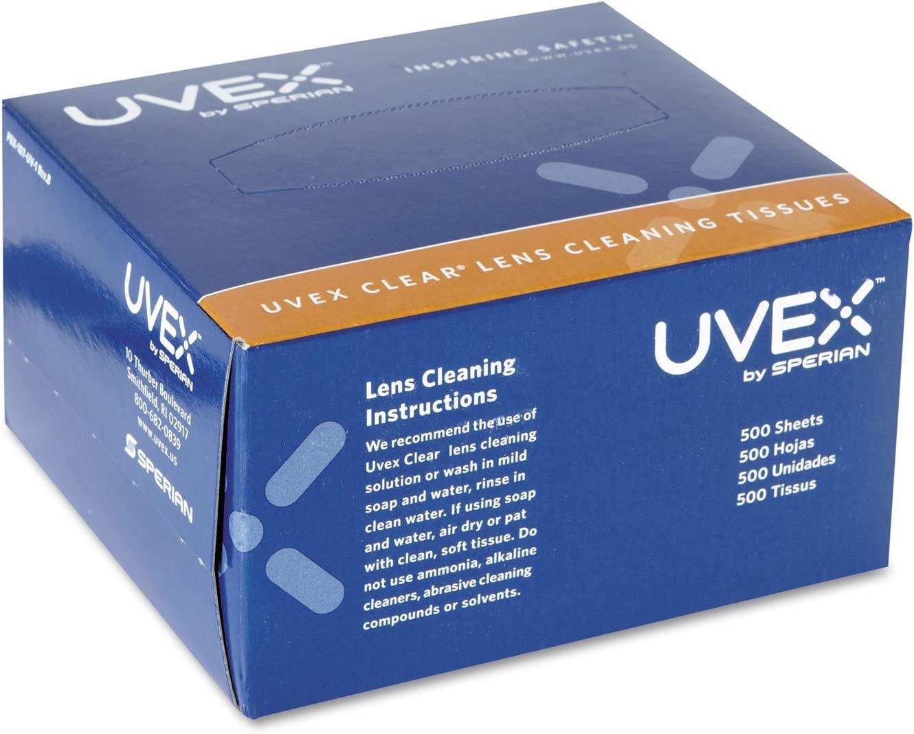 Uvex Clear Lens Cleaning Tissues 500Box