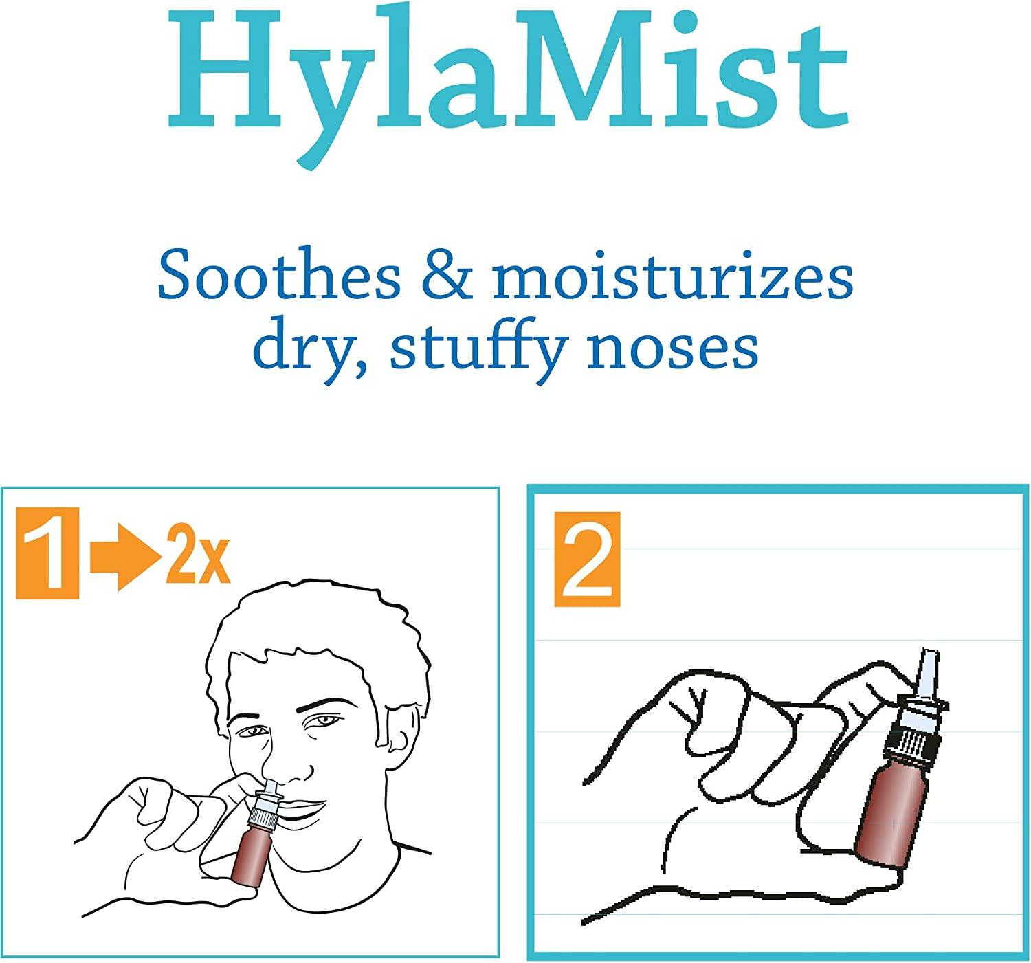 Hyalogic HylaMist Nasal Spray 2 oz Hyaluronic Acid & Grapefruit Seed